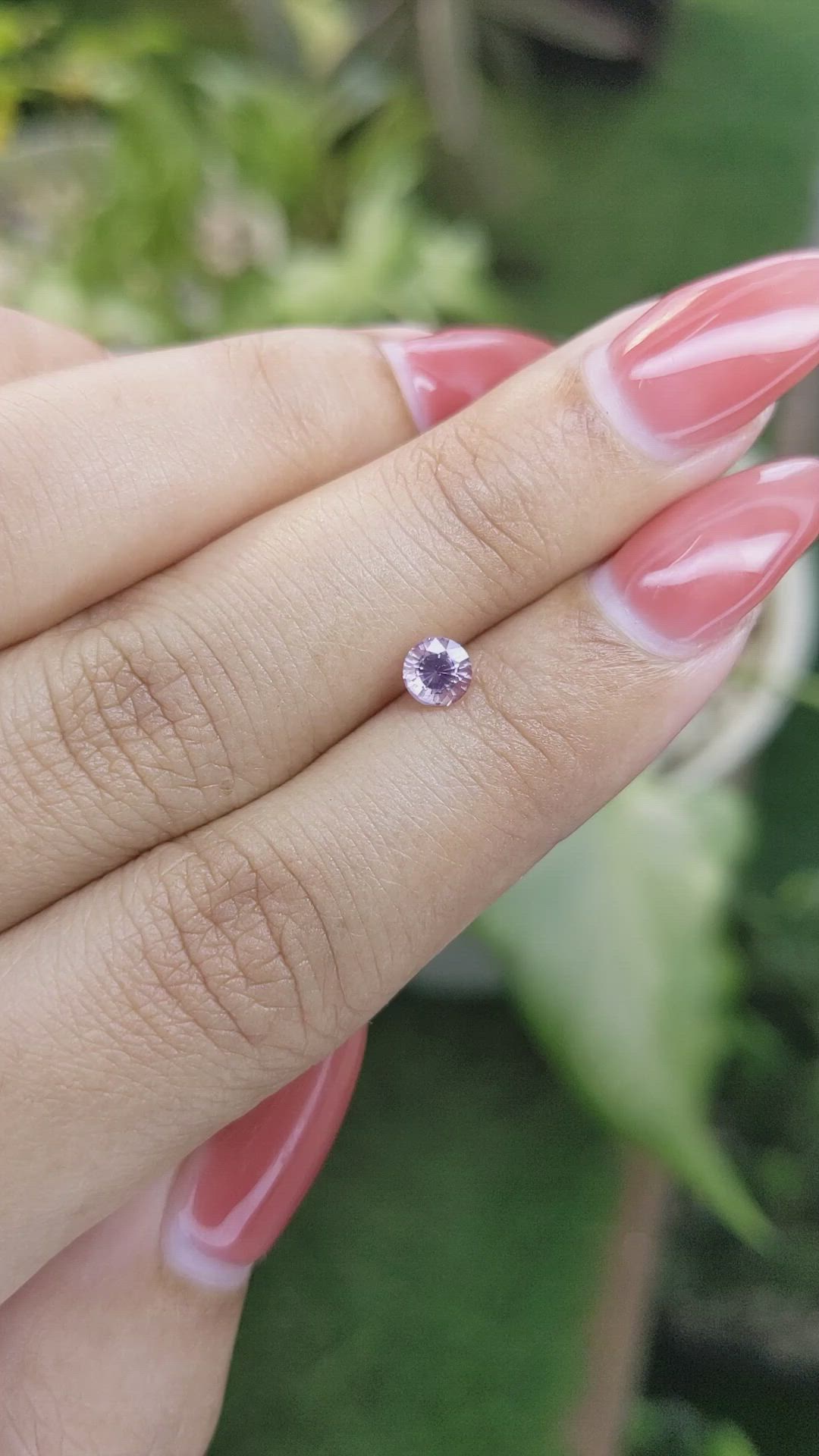 0.50 Ct. Purple Sapphire from Ceylon (Sri Lanka) Size Video