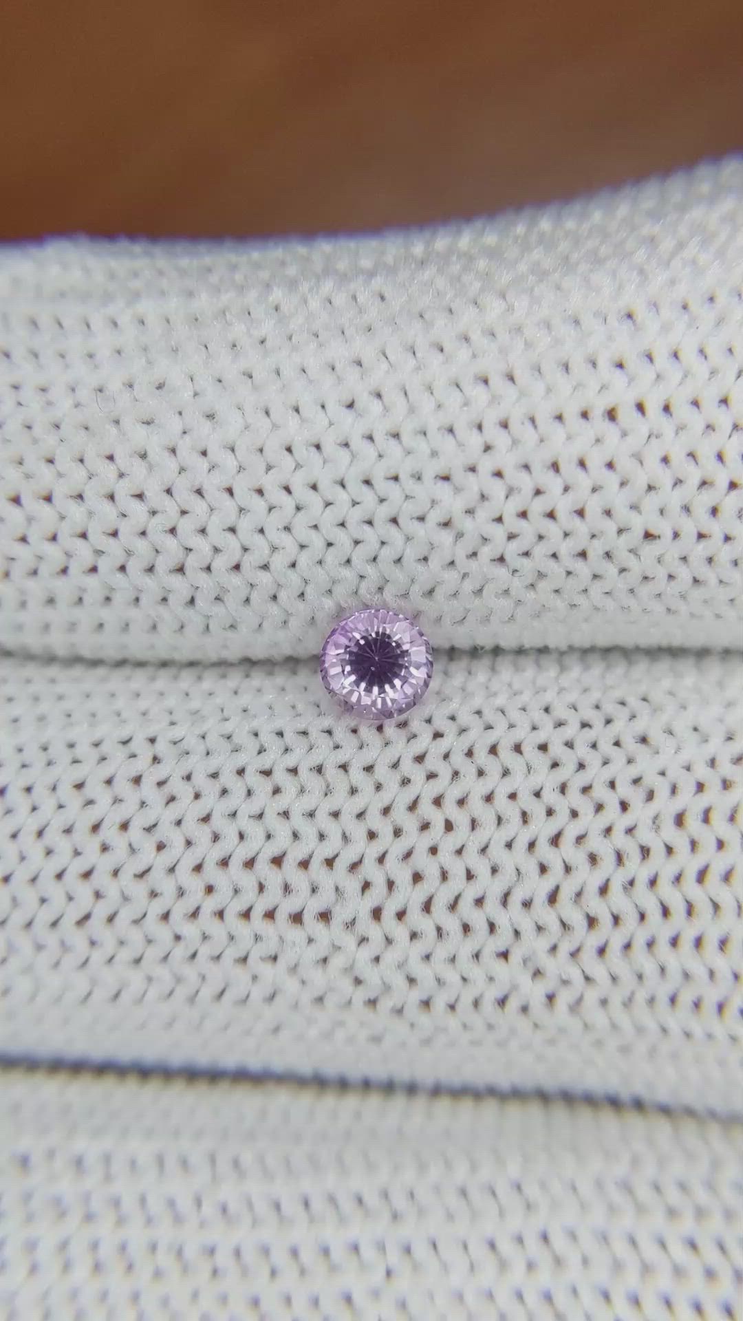 0.50 Ct. Purple Sapphire from Ceylon (Sri Lanka) Size Video