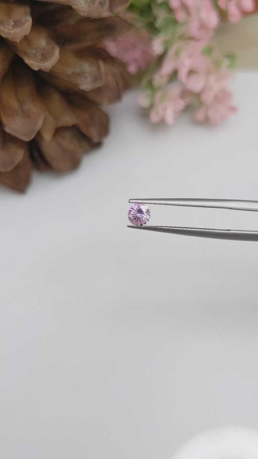 0.50 Ct. Purple Sapphire from Ceylon (Sri Lanka) Size Video