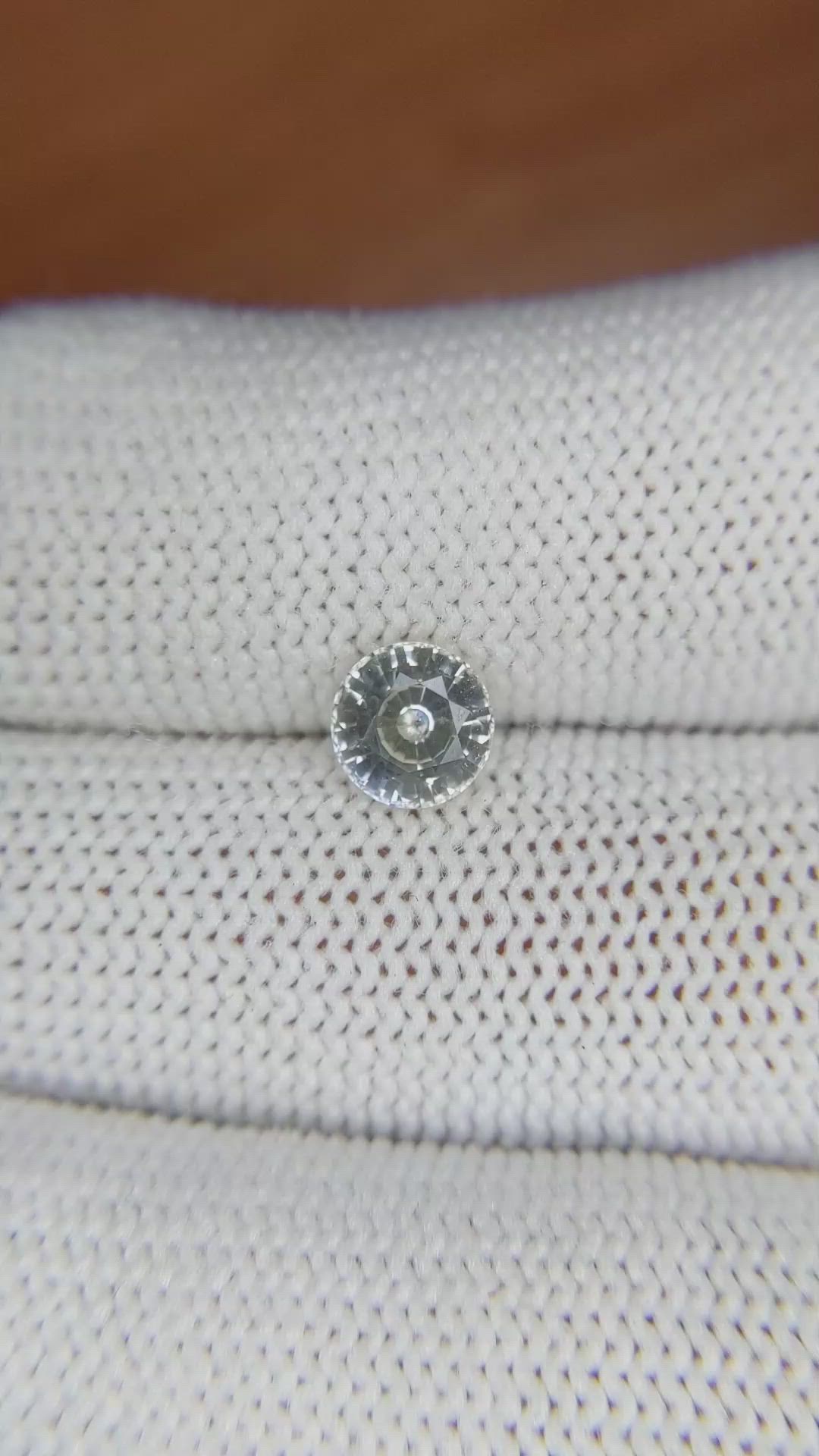 1.21 Ct. Bi Color Sapphire from Ceylon (Sri Lanka) Size Video