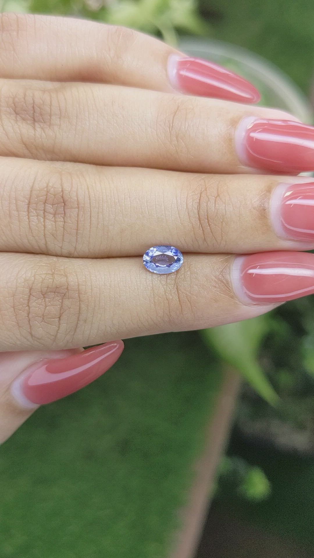 0.73 Ct. Blue Sapphire from Ceylon (Sri Lanka) Size Video