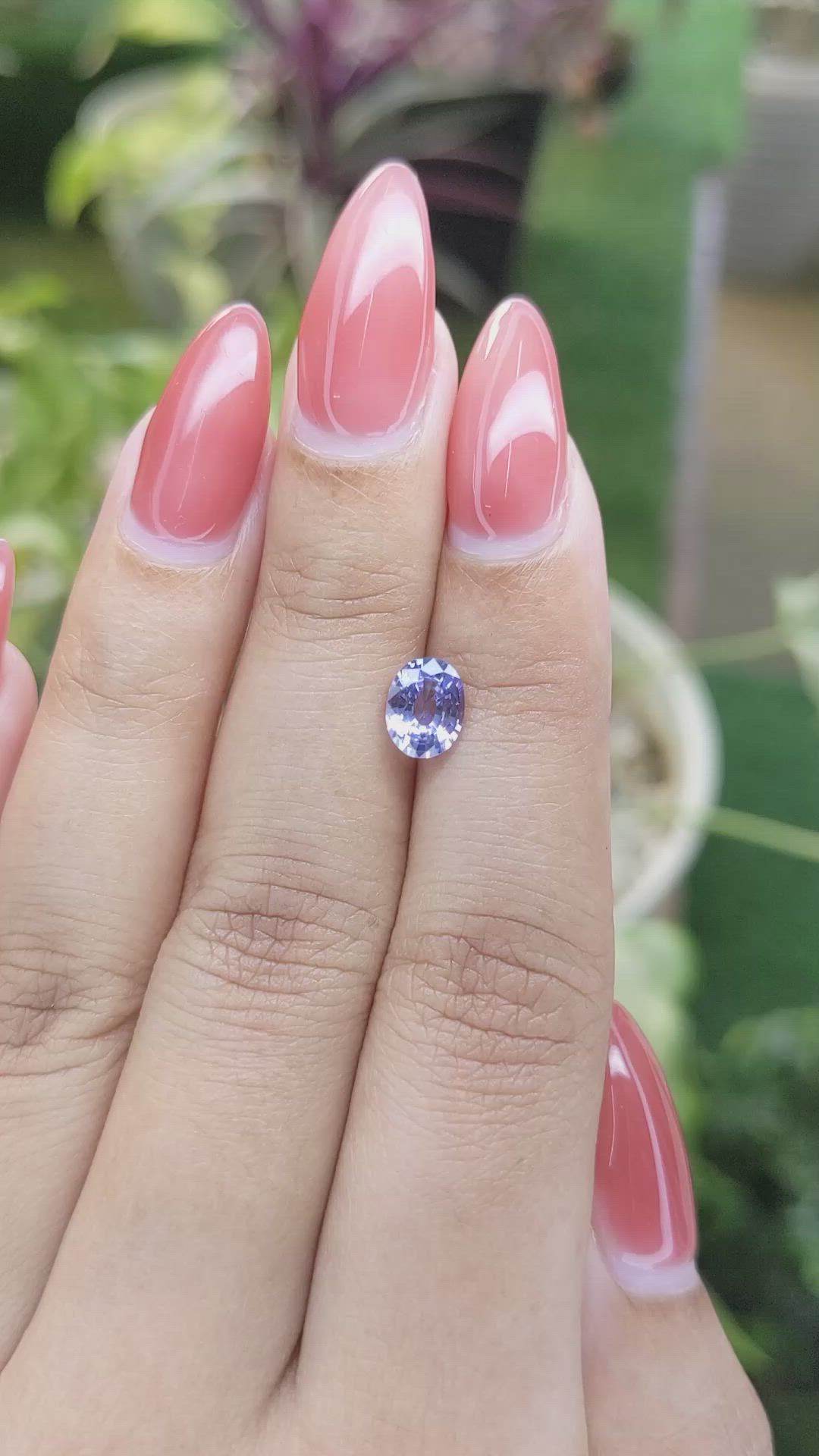 1.15 Ct. Blue Sapphire from Ceylon (Sri Lanka) Size Video