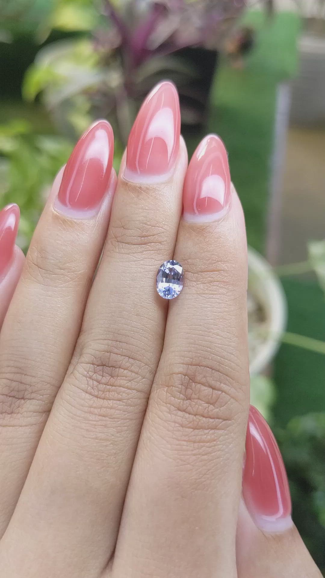 0.92 Ct. Blue Sapphire from Ceylon (Sri Lanka) Size Video