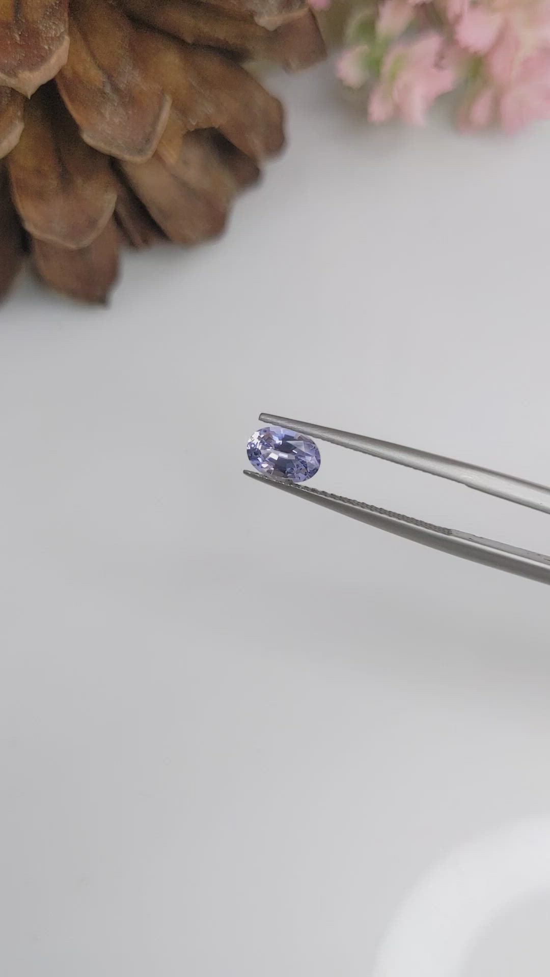 0.92 Ct. Blue Sapphire from Ceylon (Sri Lanka) Size Video