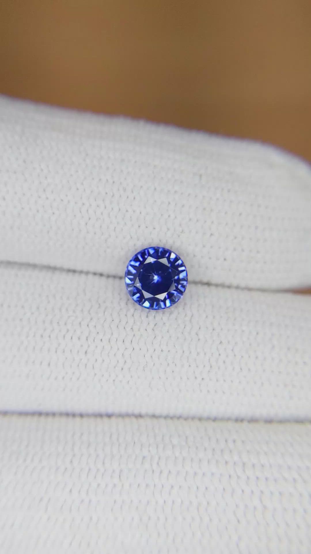 1.22 Ct. Blue Sapphire from Ceylon (Sri Lanka) Size Video
