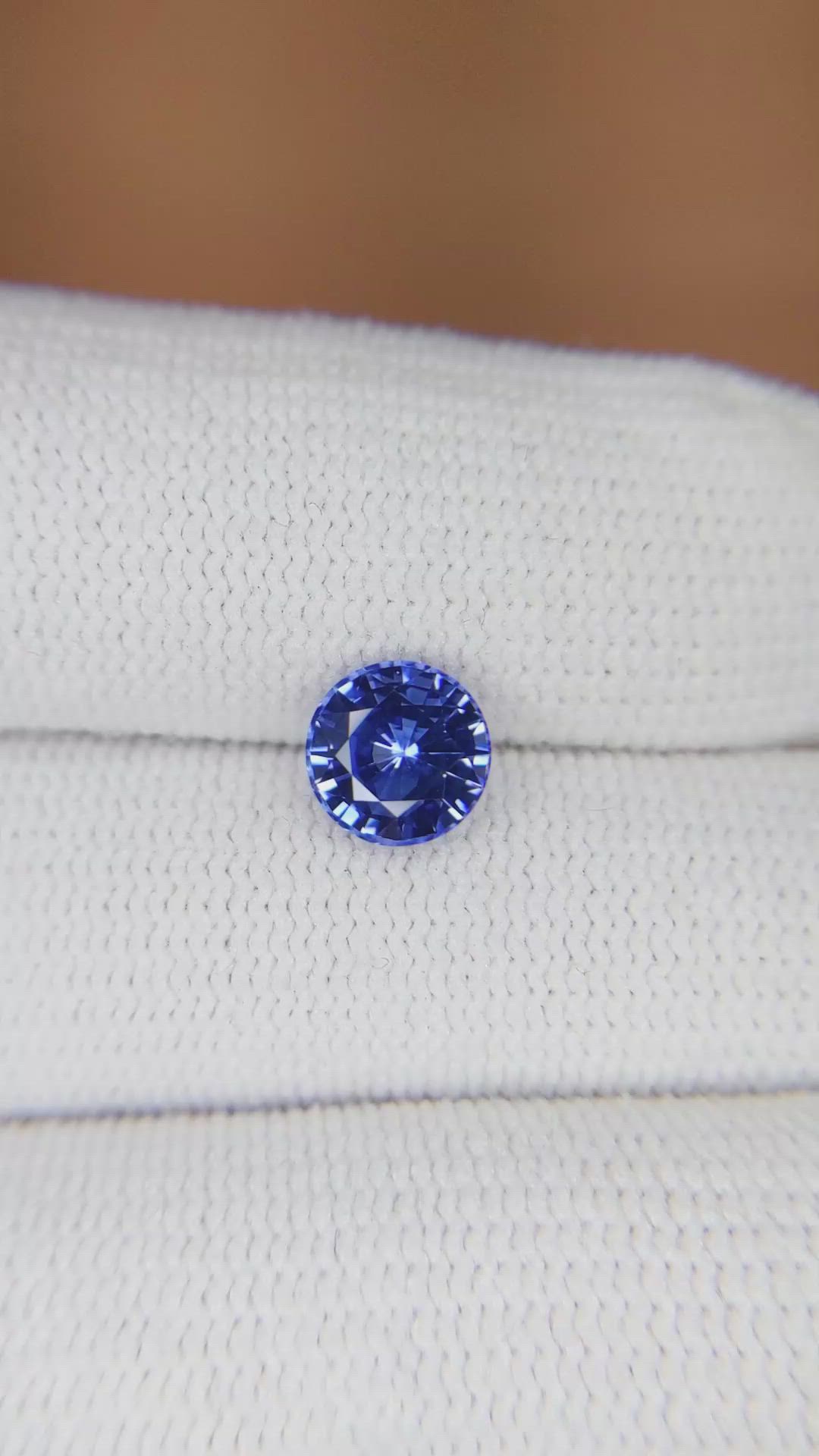 1.45 Ct. Blue Sapphire from Ceylon (Sri Lanka) Size Video