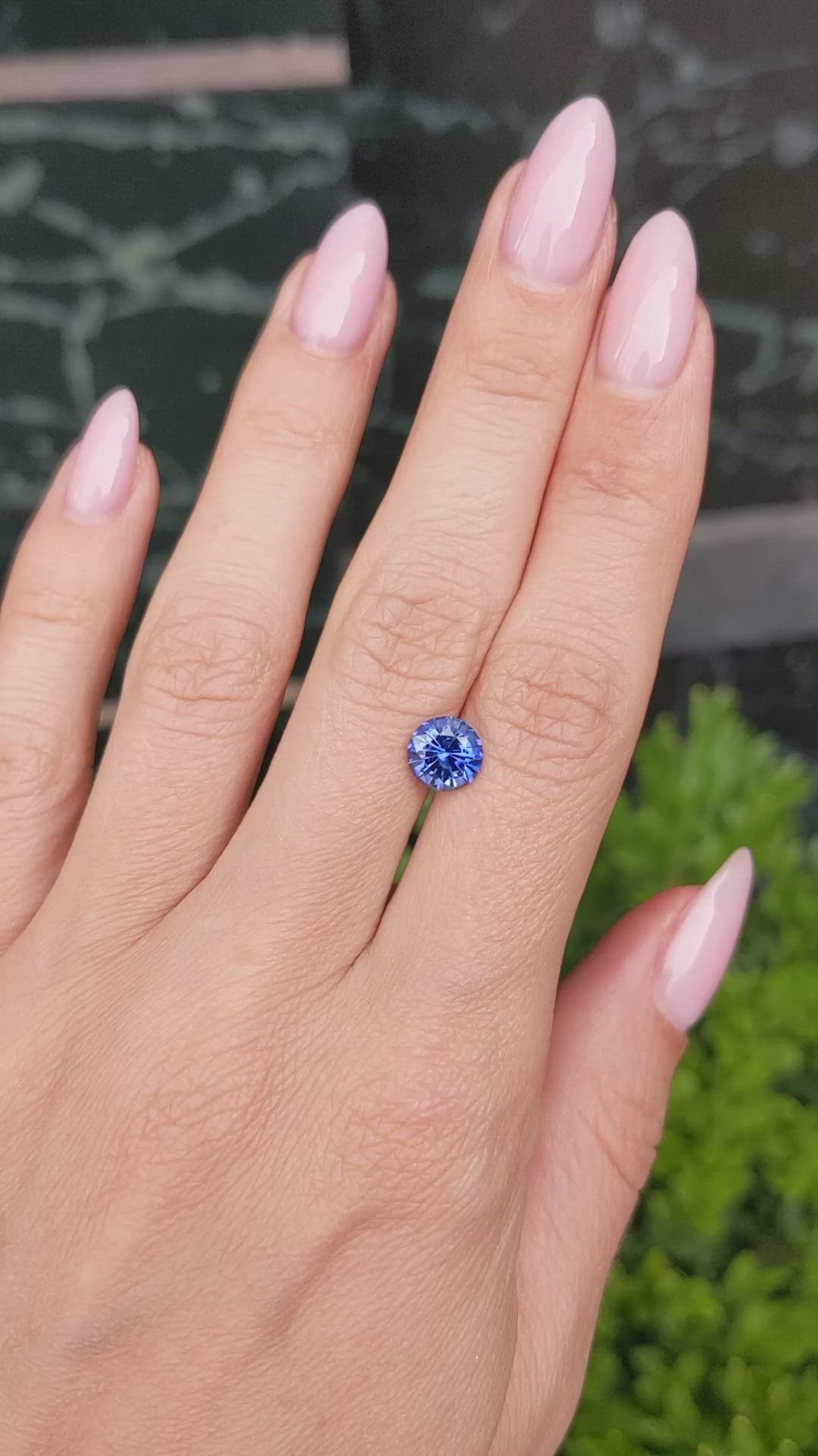 1.73 Ct. Blue Sapphire from Ceylon (Sri Lanka) Size Video