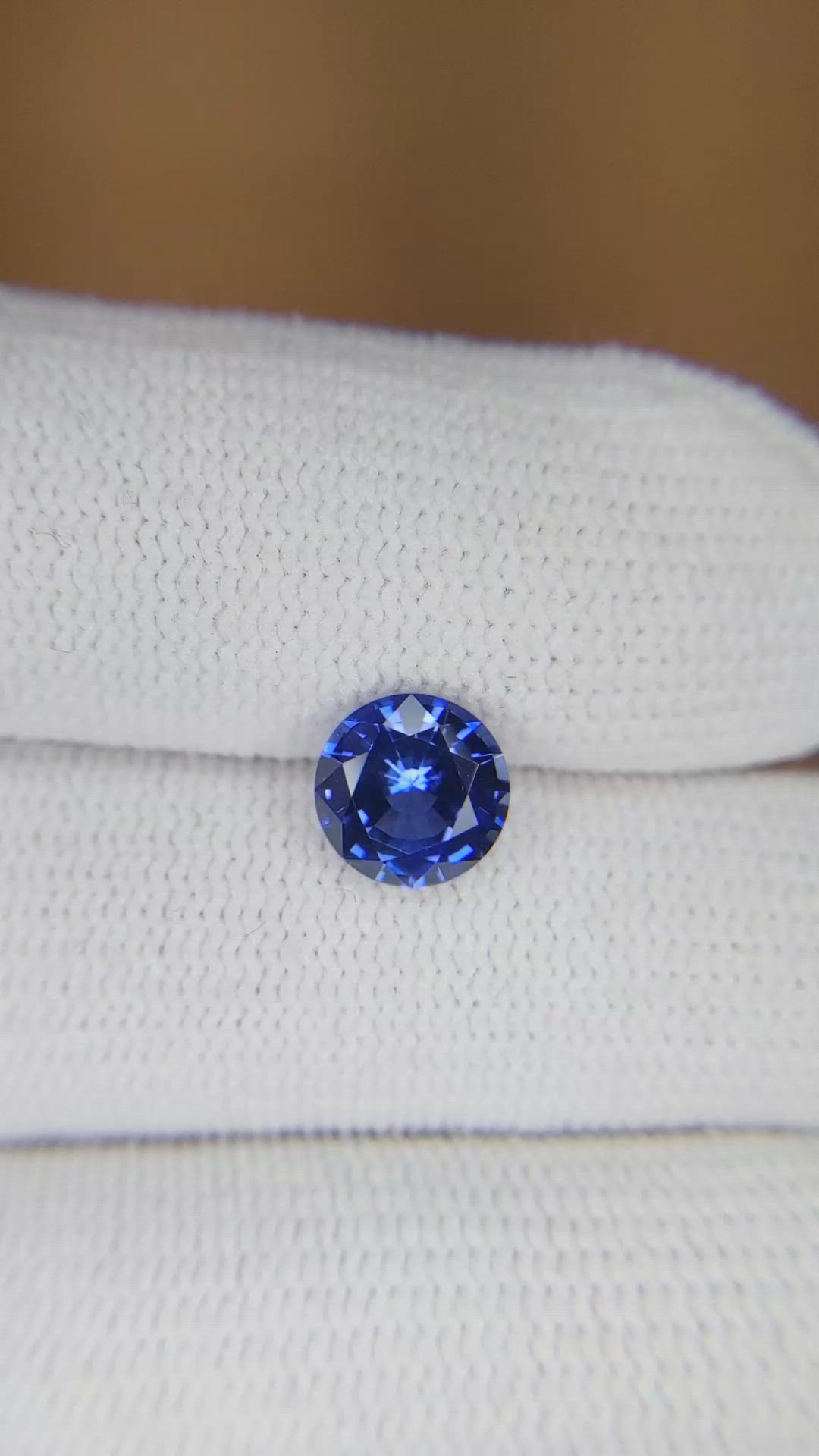 1.48 Ct. Blue Sapphire from Ceylon (Sri Lanka) Size Video