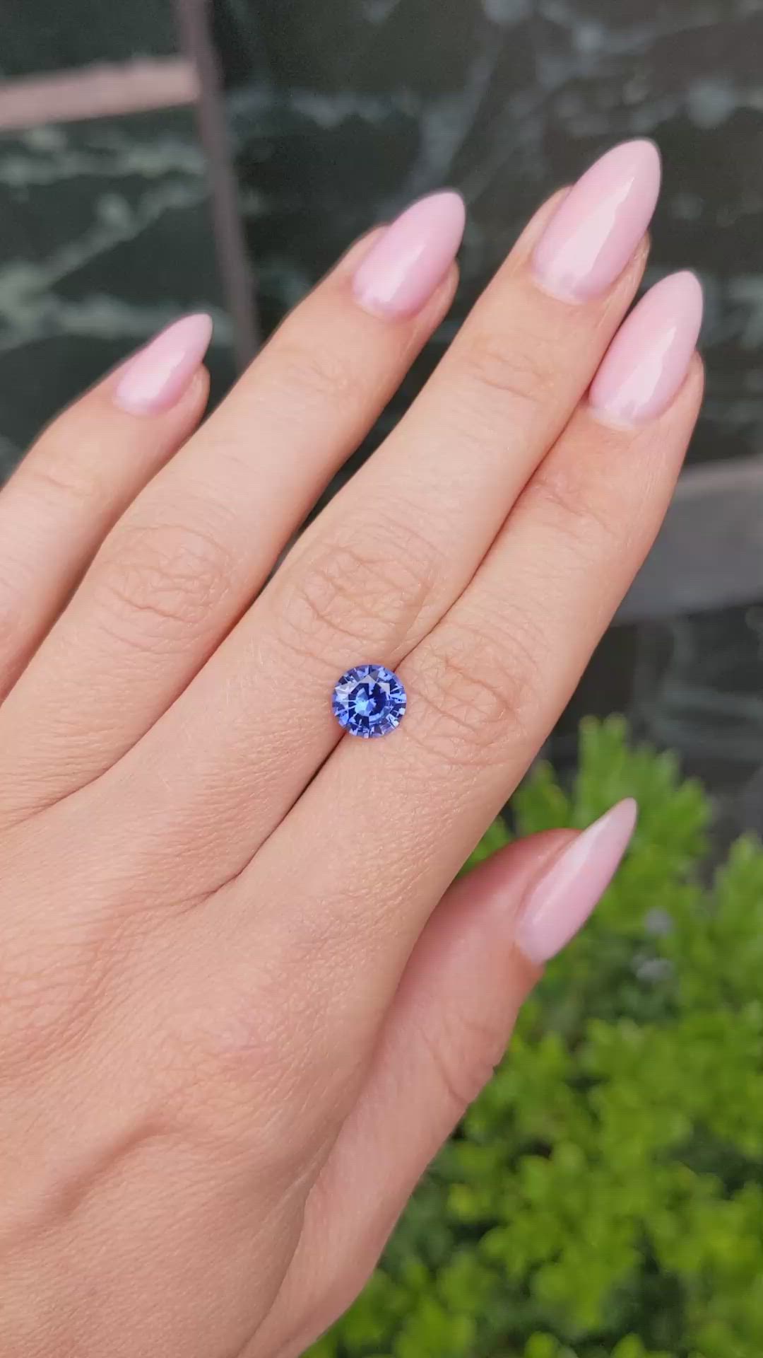 1.48 Ct. Blue Sapphire from Ceylon (Sri Lanka) Size Video