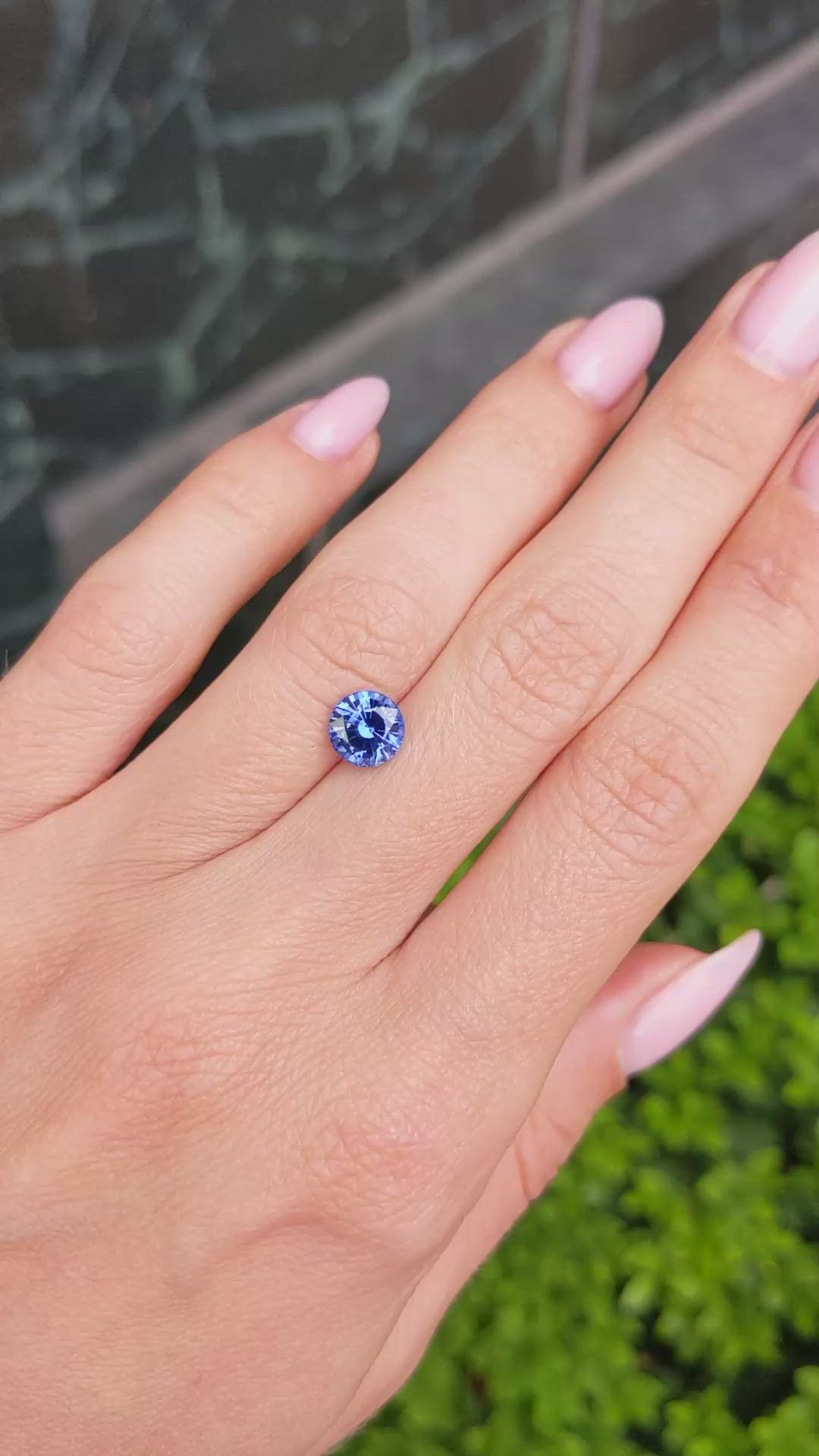 1.67 Ct. Blue Sapphire from Ceylon (Sri Lanka) Size Video