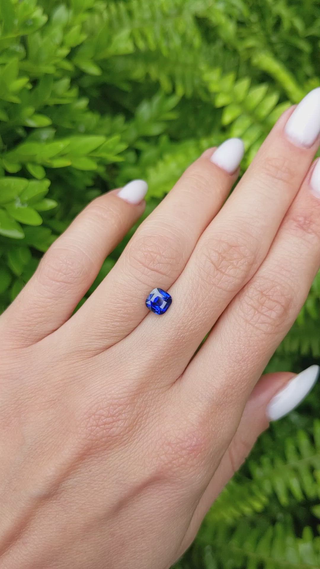 1.04 Ct. Blue Sapphire from Ceylon (Sri Lanka) Size Video