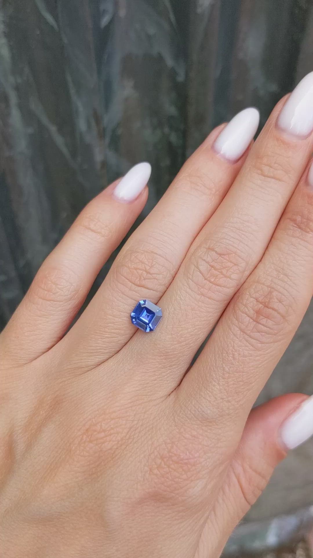 1.29 Ct. Blue Sapphire from Ceylon (Sri Lanka) Size Video