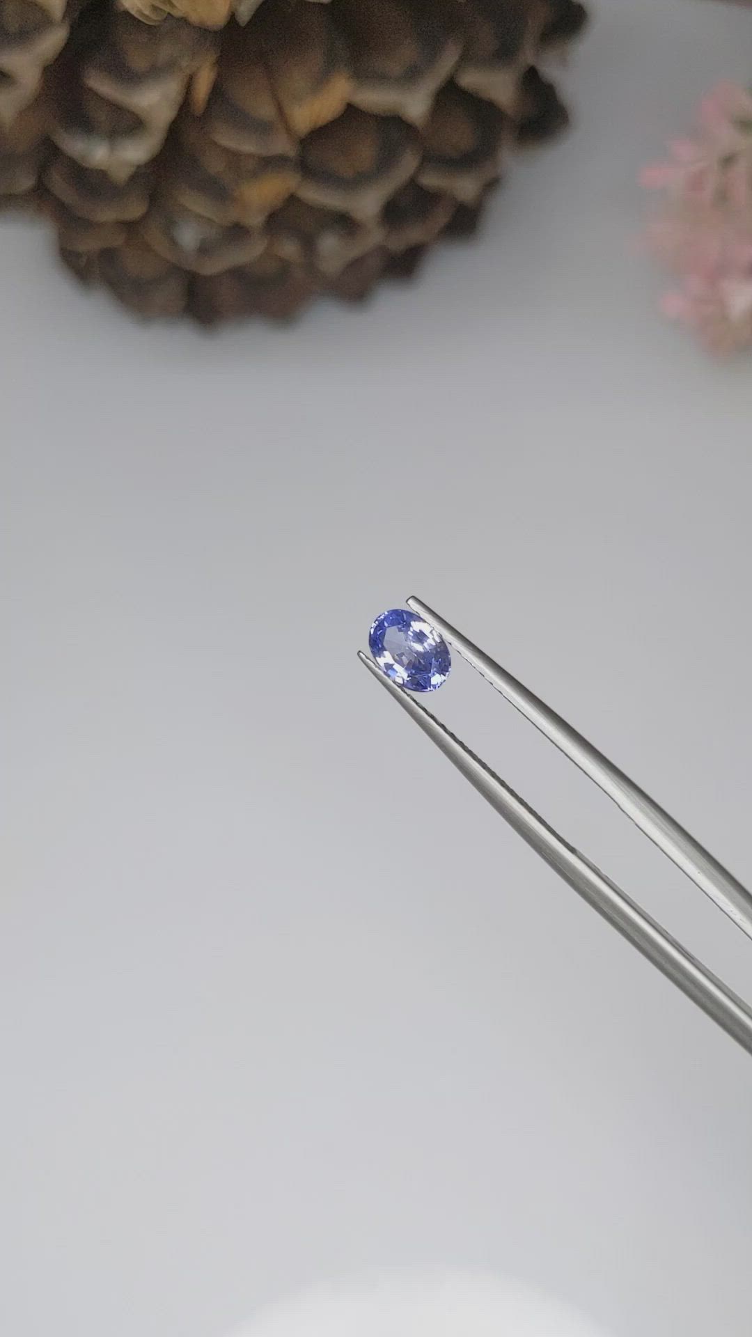 0.71 Ct. Blue Sapphire from Ceylon (Sri Lanka) Size Video