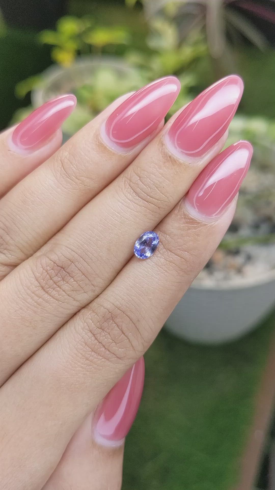 0.71 Ct. Blue Sapphire from Ceylon (Sri Lanka) Size Video