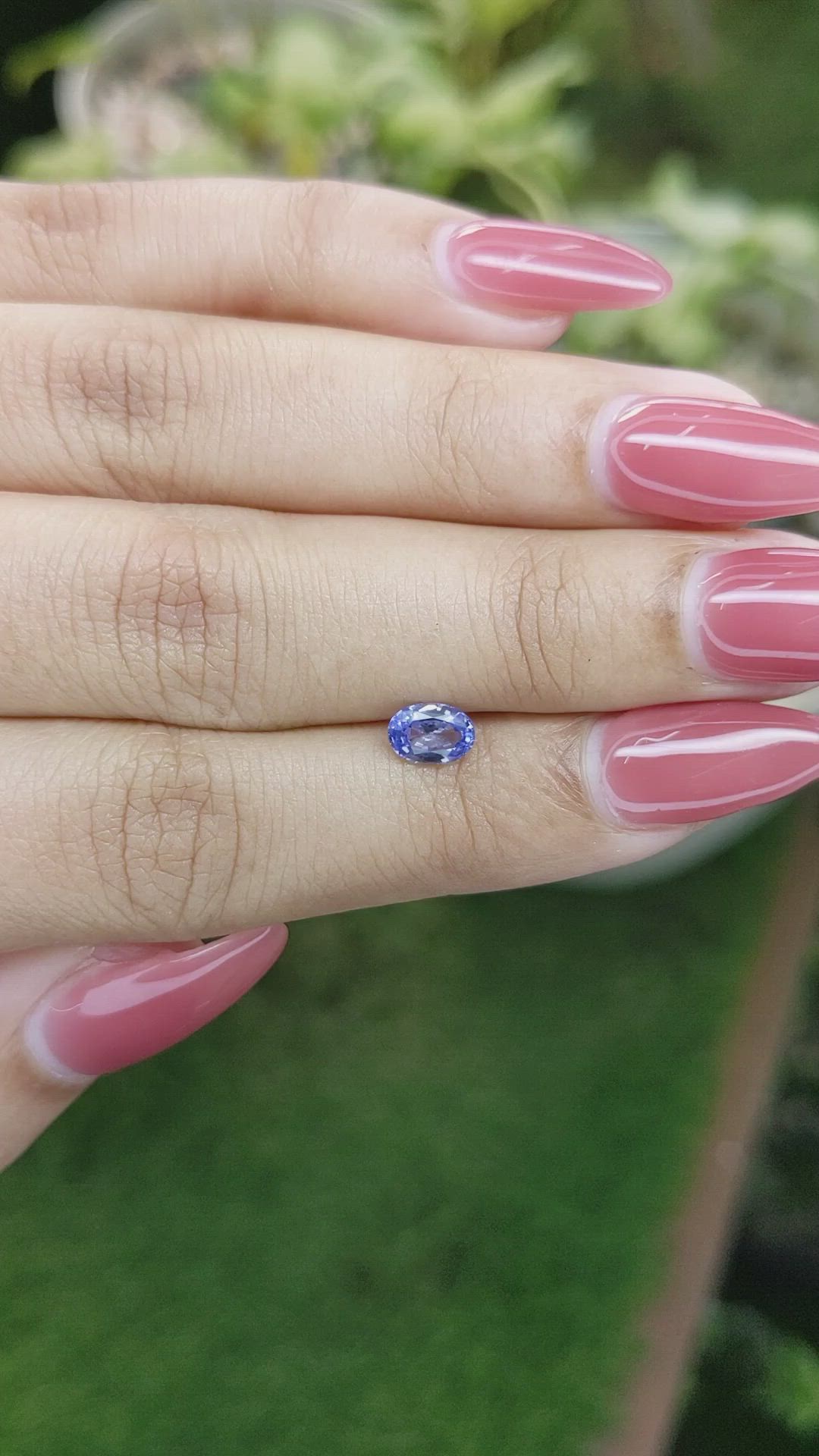 0.71 Ct. Blue Sapphire from Ceylon (Sri Lanka) Size Video
