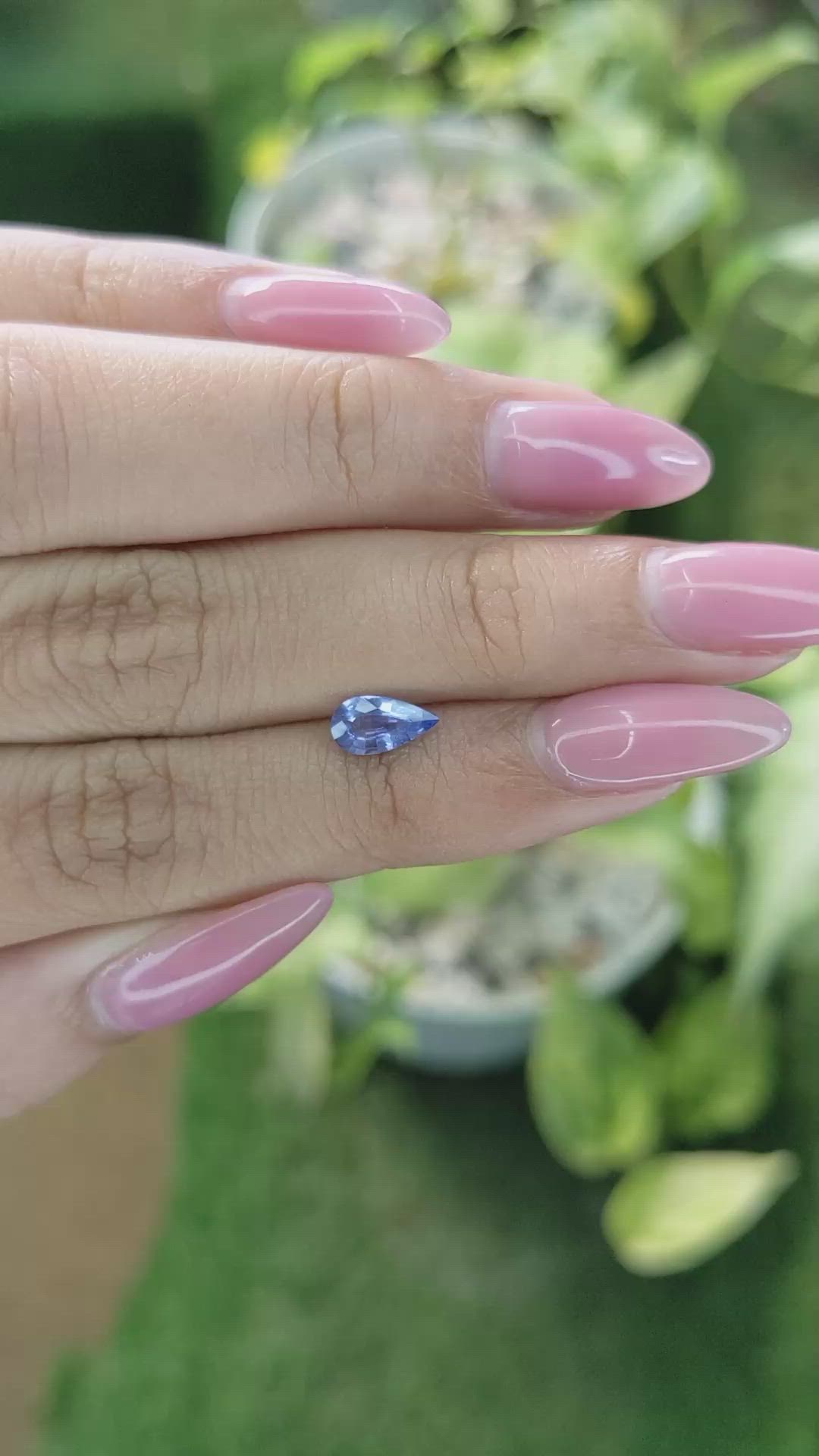 0.67 Ct. Blue Sapphire from Ceylon (Sri Lanka) Size Video