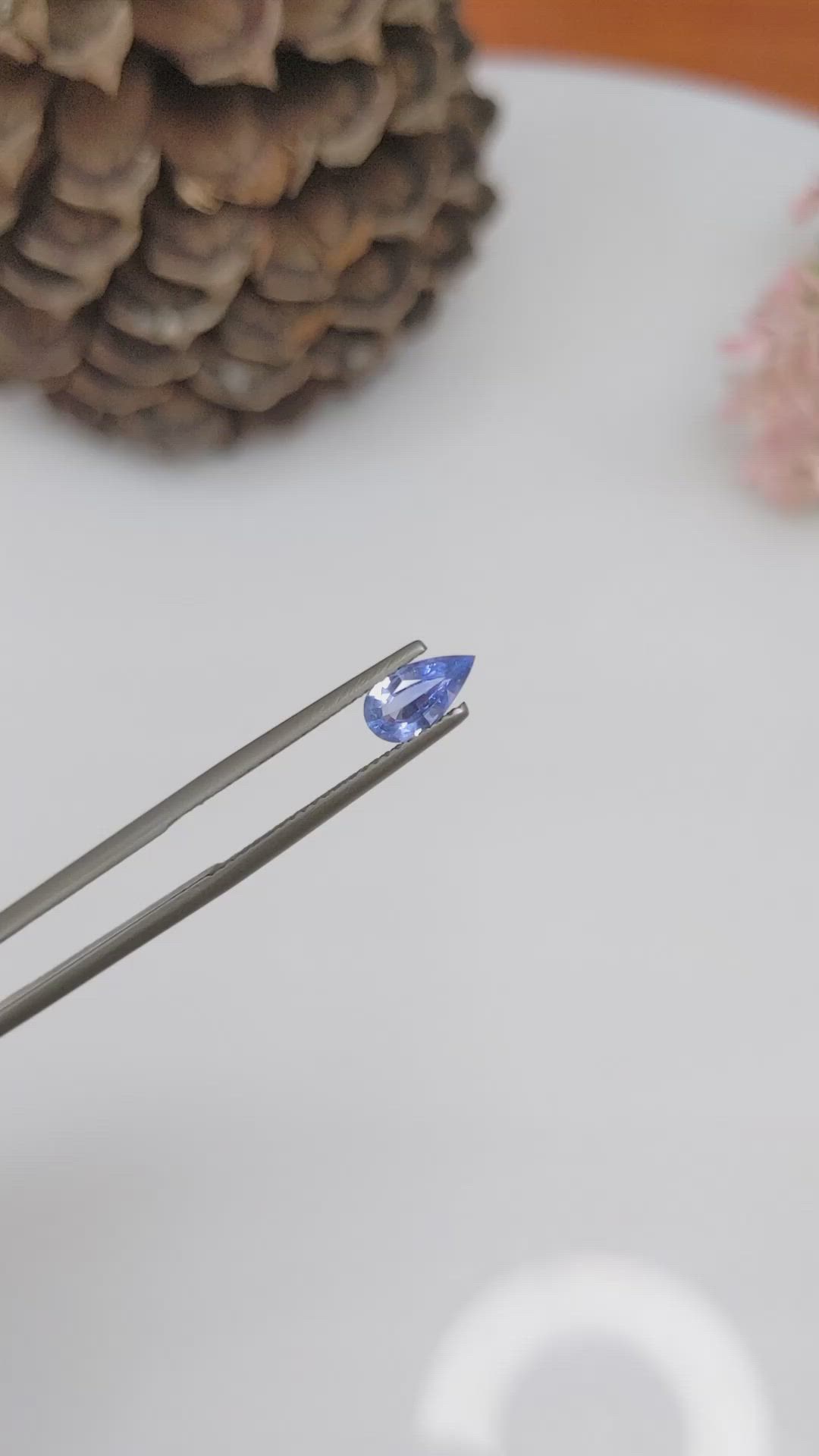 0.67 Ct. Blue Sapphire from Ceylon (Sri Lanka) Size Video