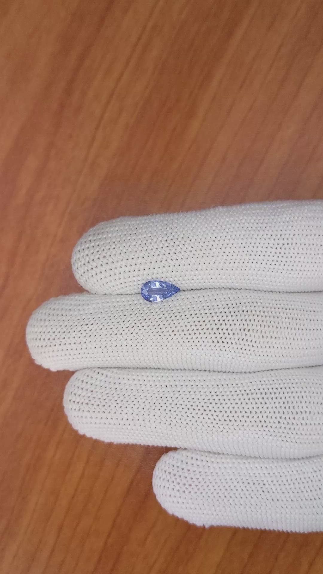 0.67 Ct. Blue Sapphire from Ceylon (Sri Lanka) Size Video