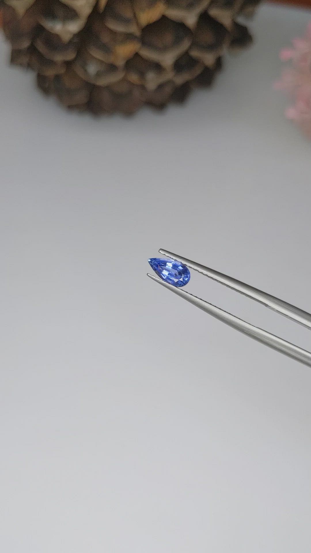 0.76 Ct. Blue Sapphire from Ceylon (Sri Lanka) Size Video