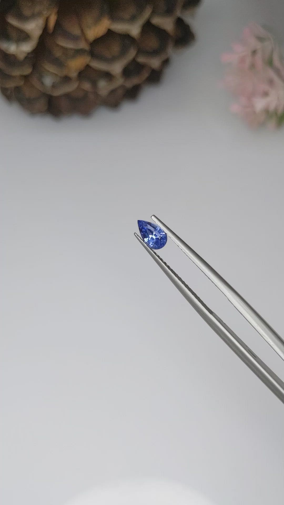 0.55 Ct. Blue Sapphire from Ceylon (Sri Lanka) Size Video