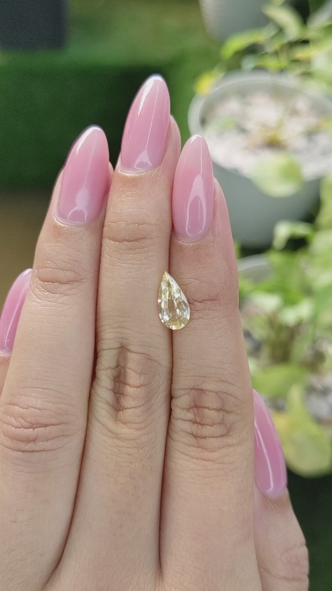 1.55 Ct. Yellow Sapphire from Ceylon (Sri Lanka) Size Video