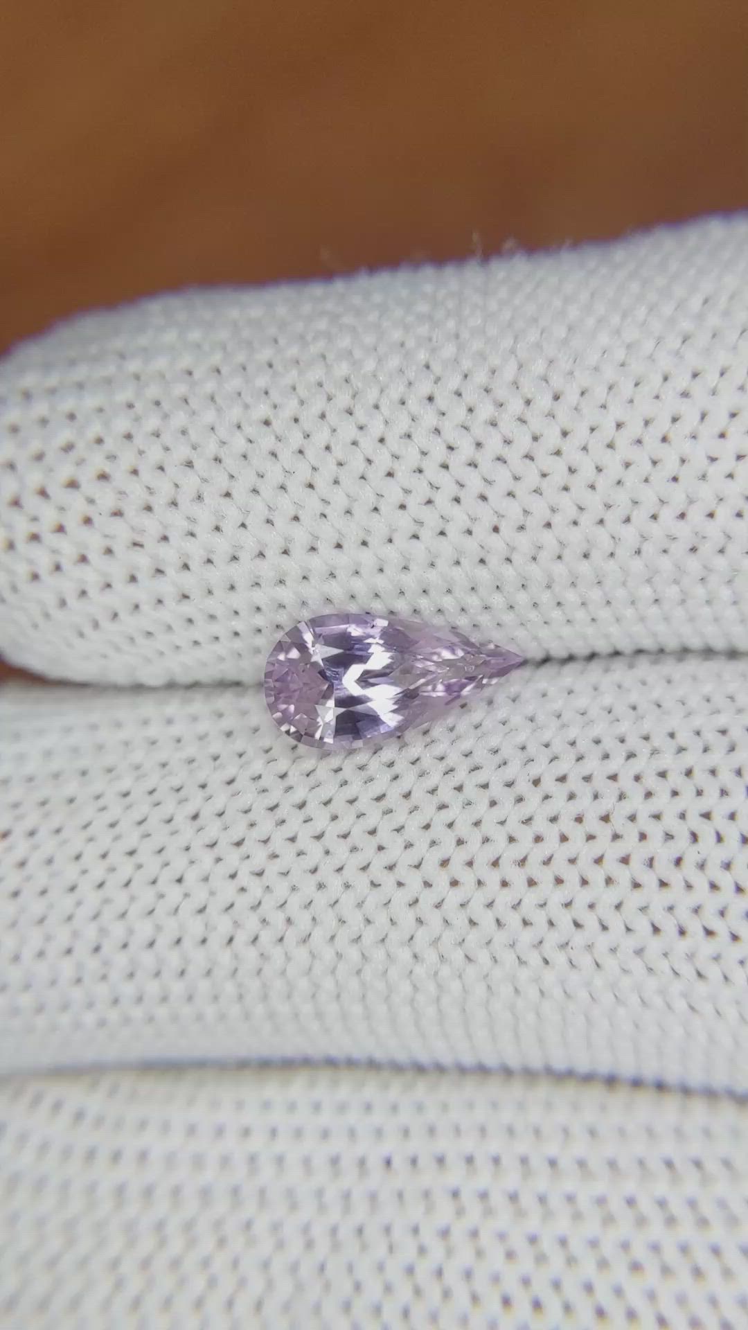1.46 Ct. Purple Sapphire from Ceylon (Sri Lanka) Size Video