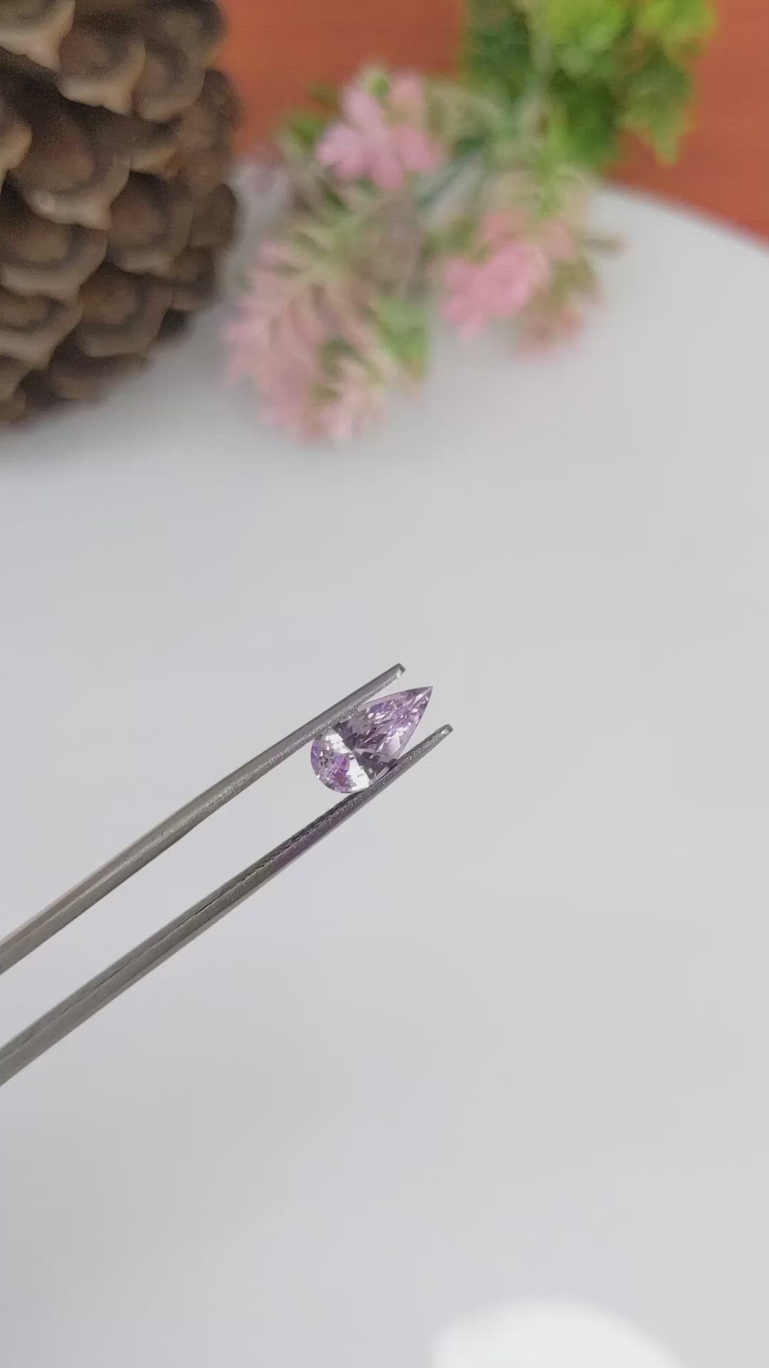 1.46 Ct. Purple Sapphire from Ceylon (Sri Lanka) Size Video