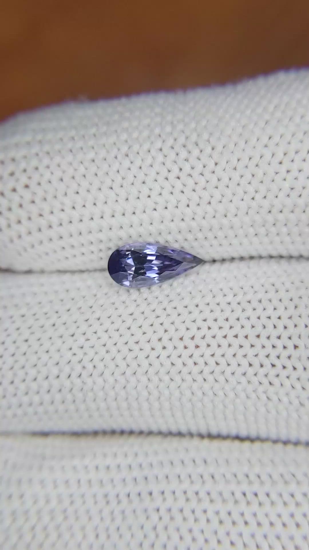 0.91 Ct. Bluish Purple Sapphire from Ceylon (Sri Lanka) Size Video
