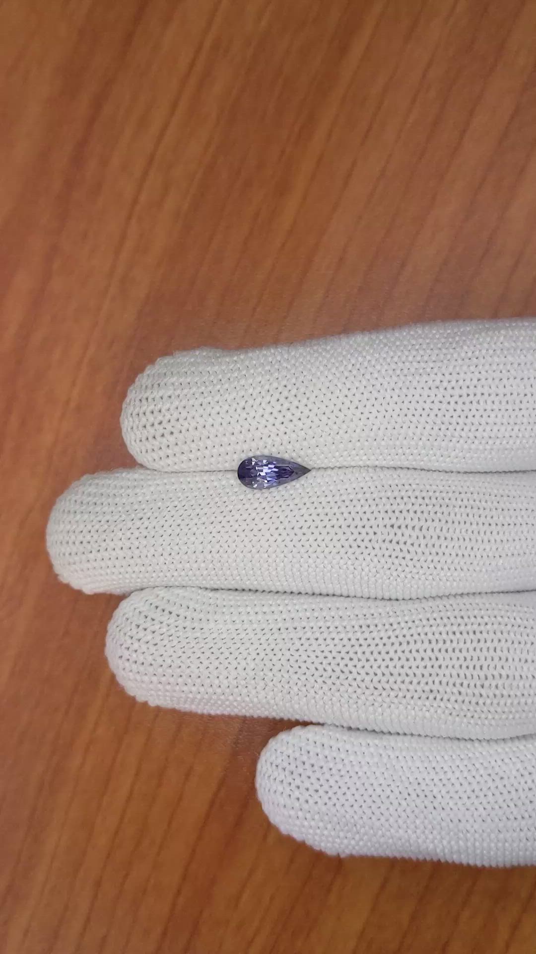 0.91 Ct. Bluish Purple Sapphire from Ceylon (Sri Lanka) Size Video