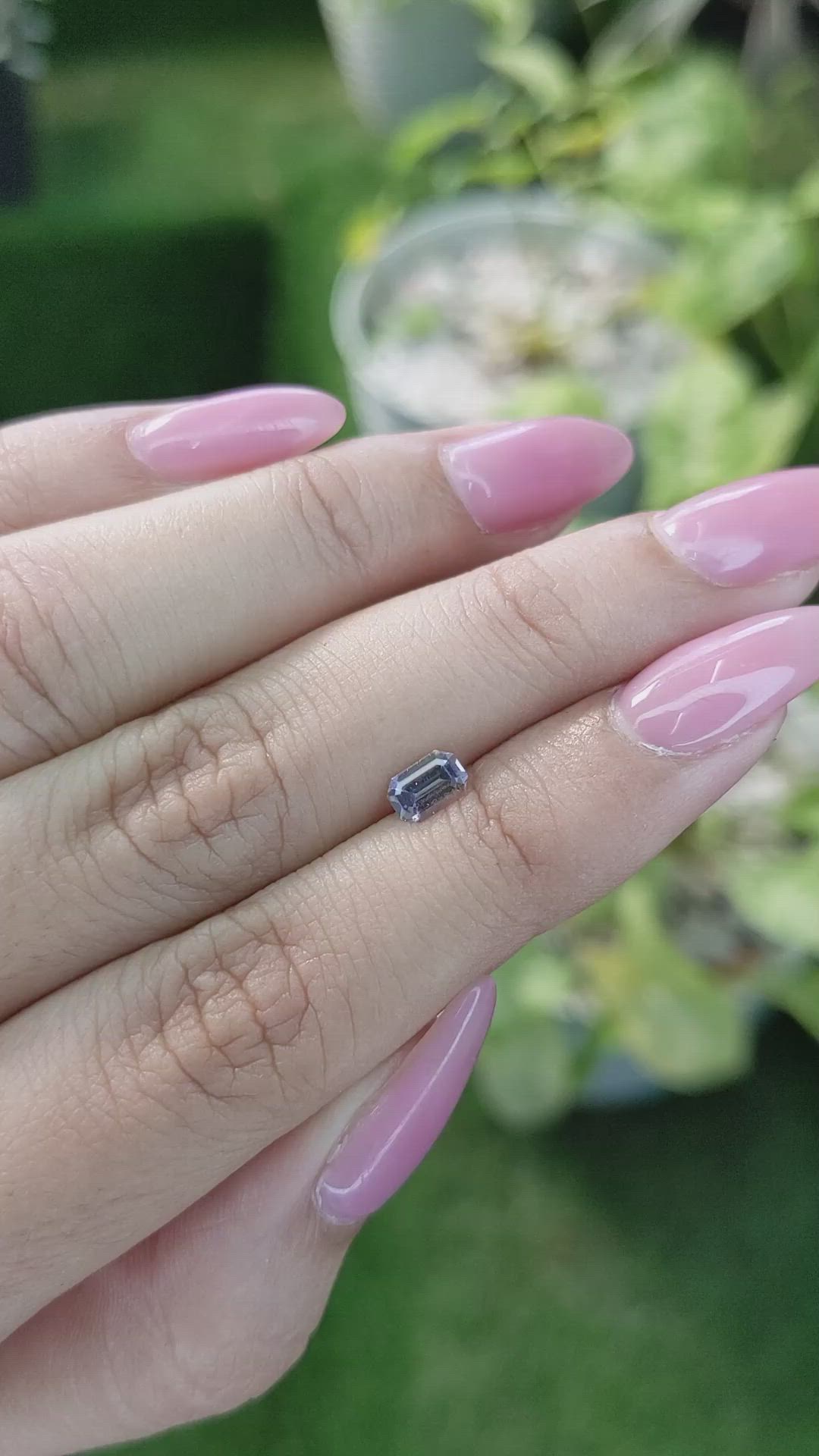 0.47 Ct. Bi Color Sapphire from Ceylon (Sri Lanka) Size Video