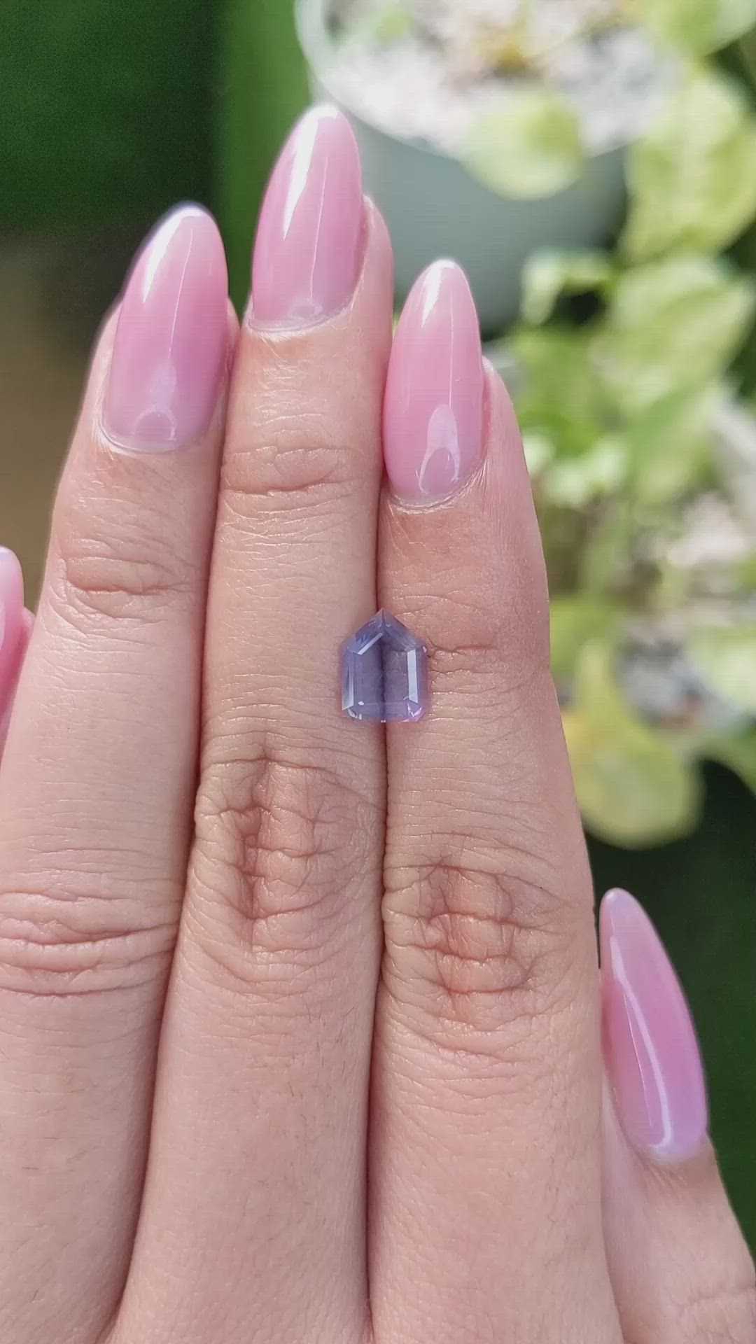 0.82 Ct. Blue Sapphire from Ceylon (Sri Lanka) Size Video