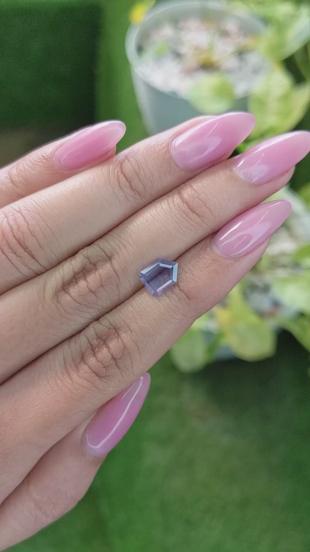 0.82 Ct. Blue Sapphire from Ceylon (Sri Lanka) Size Video