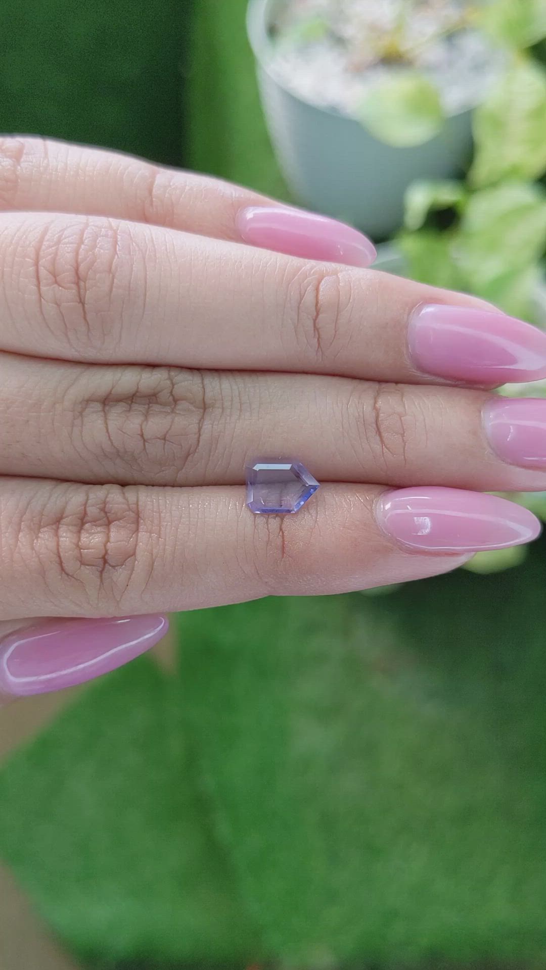 0.82 Ct. Blue Sapphire from Ceylon (Sri Lanka) Size Video