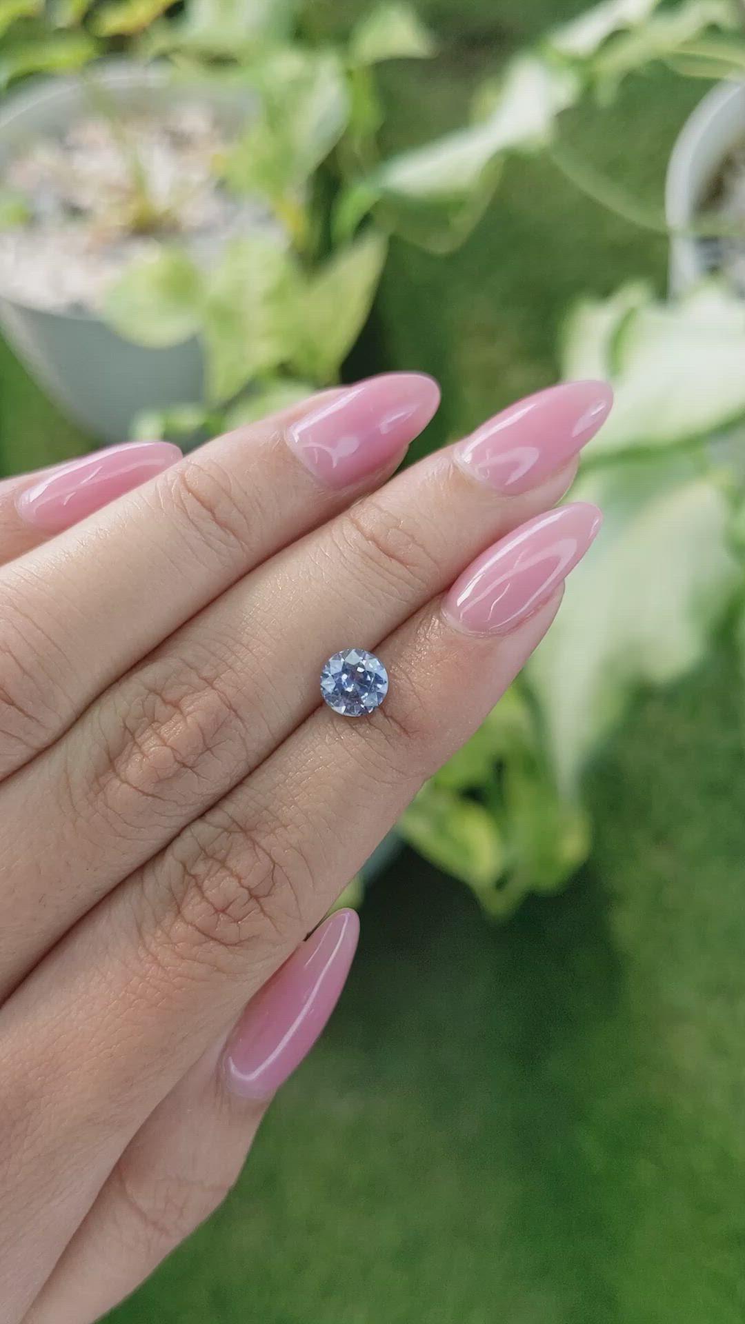 1.44 Ct. Blue Sapphire from Ceylon (Sri Lanka) Size Video