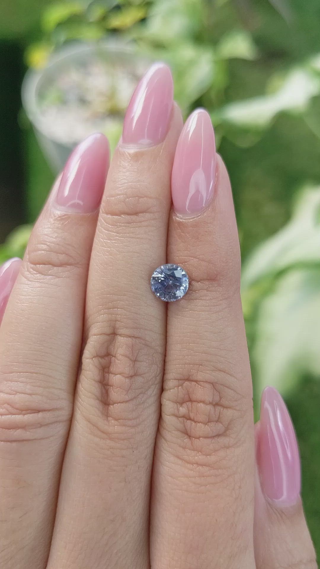 1.44 Ct. Blue Sapphire from Ceylon (Sri Lanka) Size Video