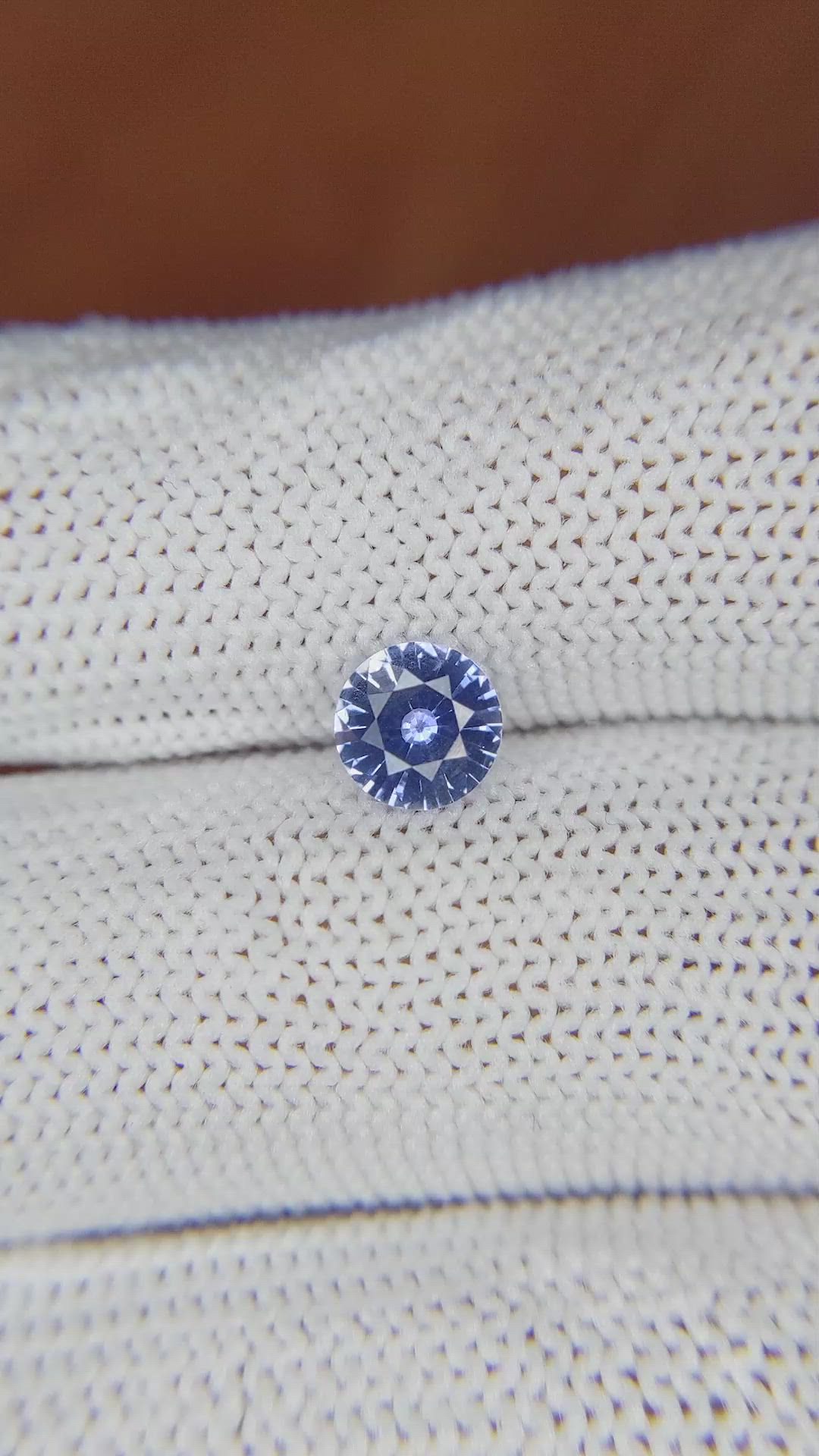 0.92 Ct. Blue Sapphire from Ceylon (Sri Lanka) Size Video