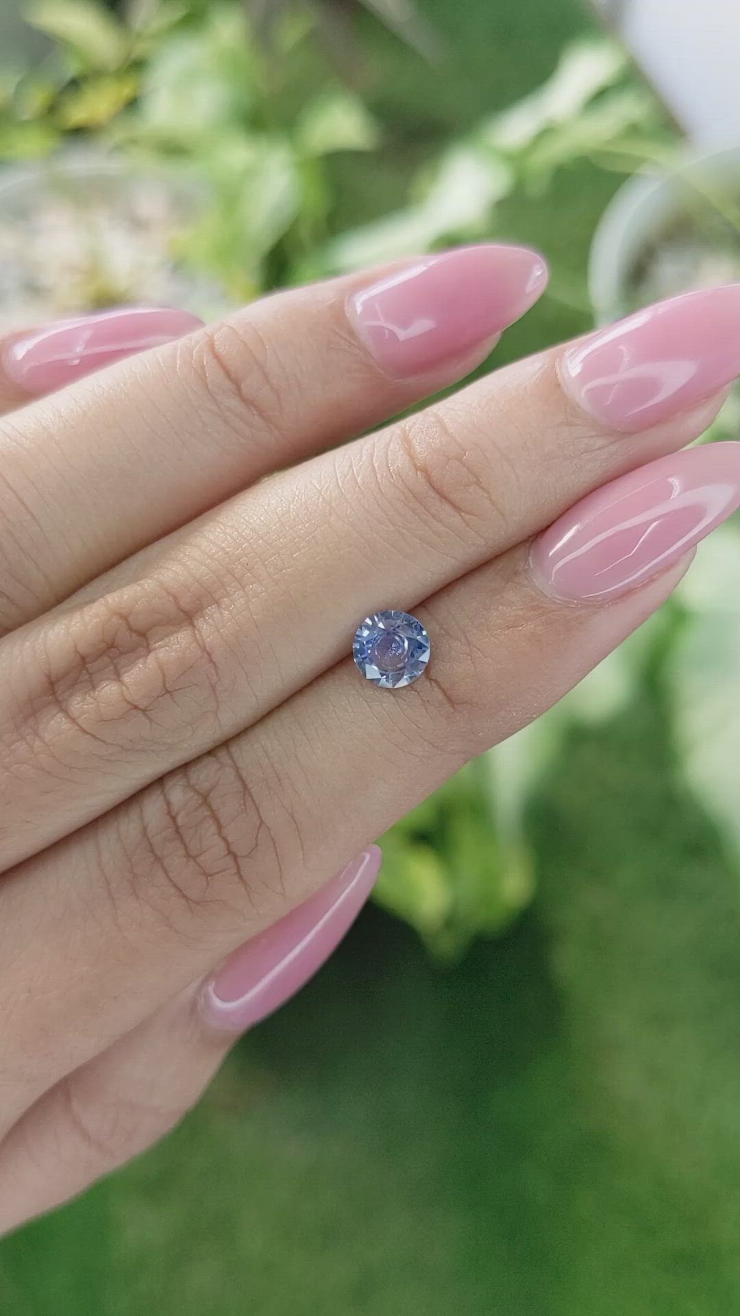 0.77 Ct. Blue Sapphire from Ceylon (Sri Lanka) Size Video