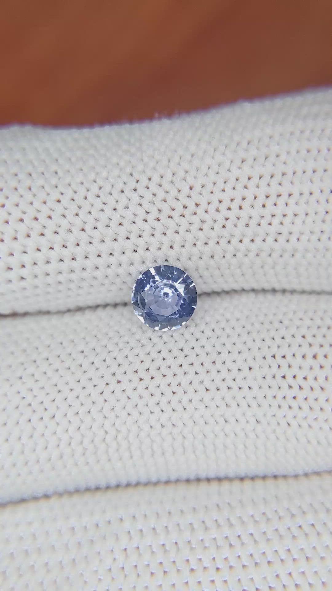 0.77 Ct. Blue Sapphire from Ceylon (Sri Lanka) Size Video
