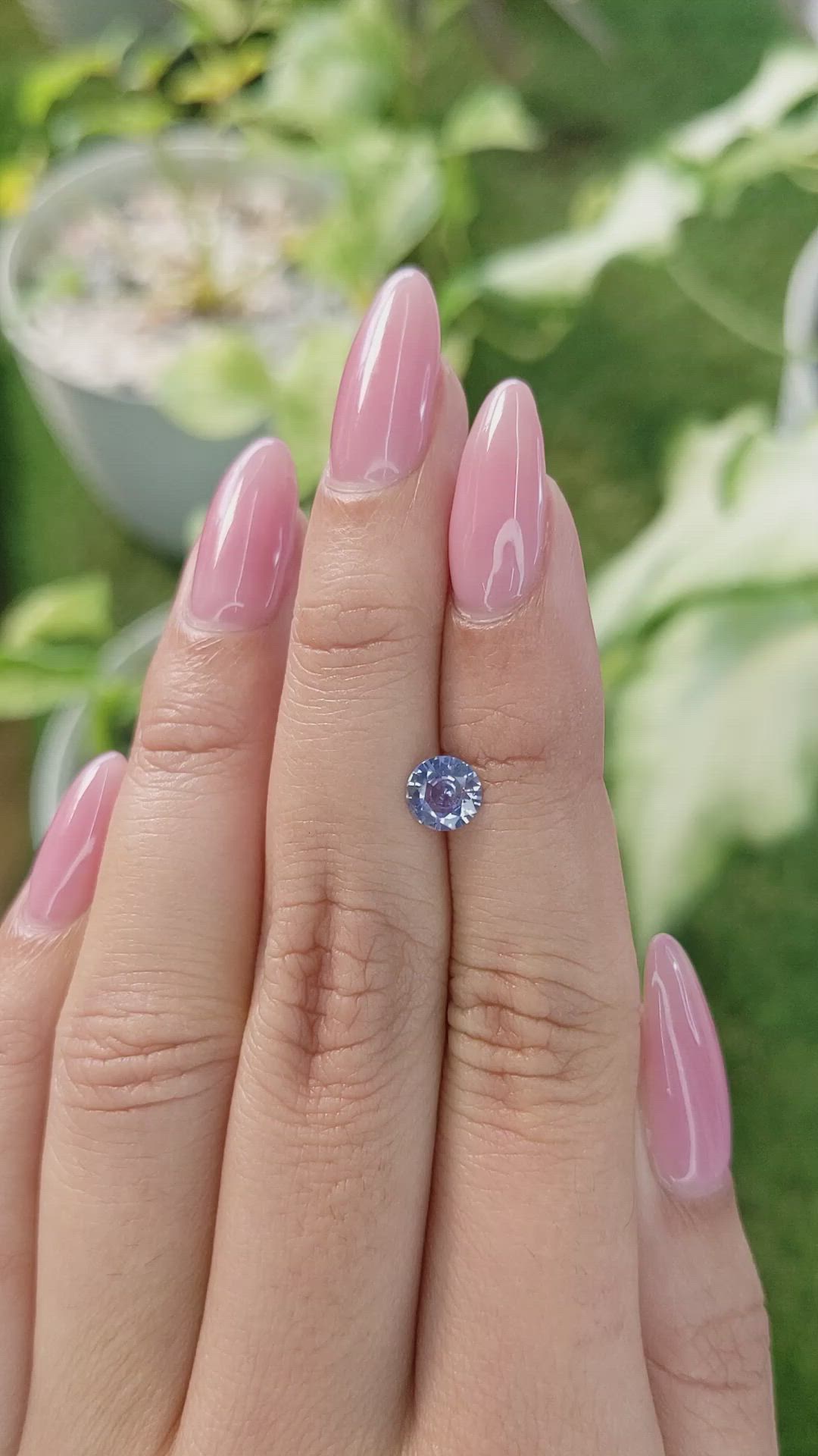 0.77 Ct. Blue Sapphire from Ceylon (Sri Lanka) Size Video