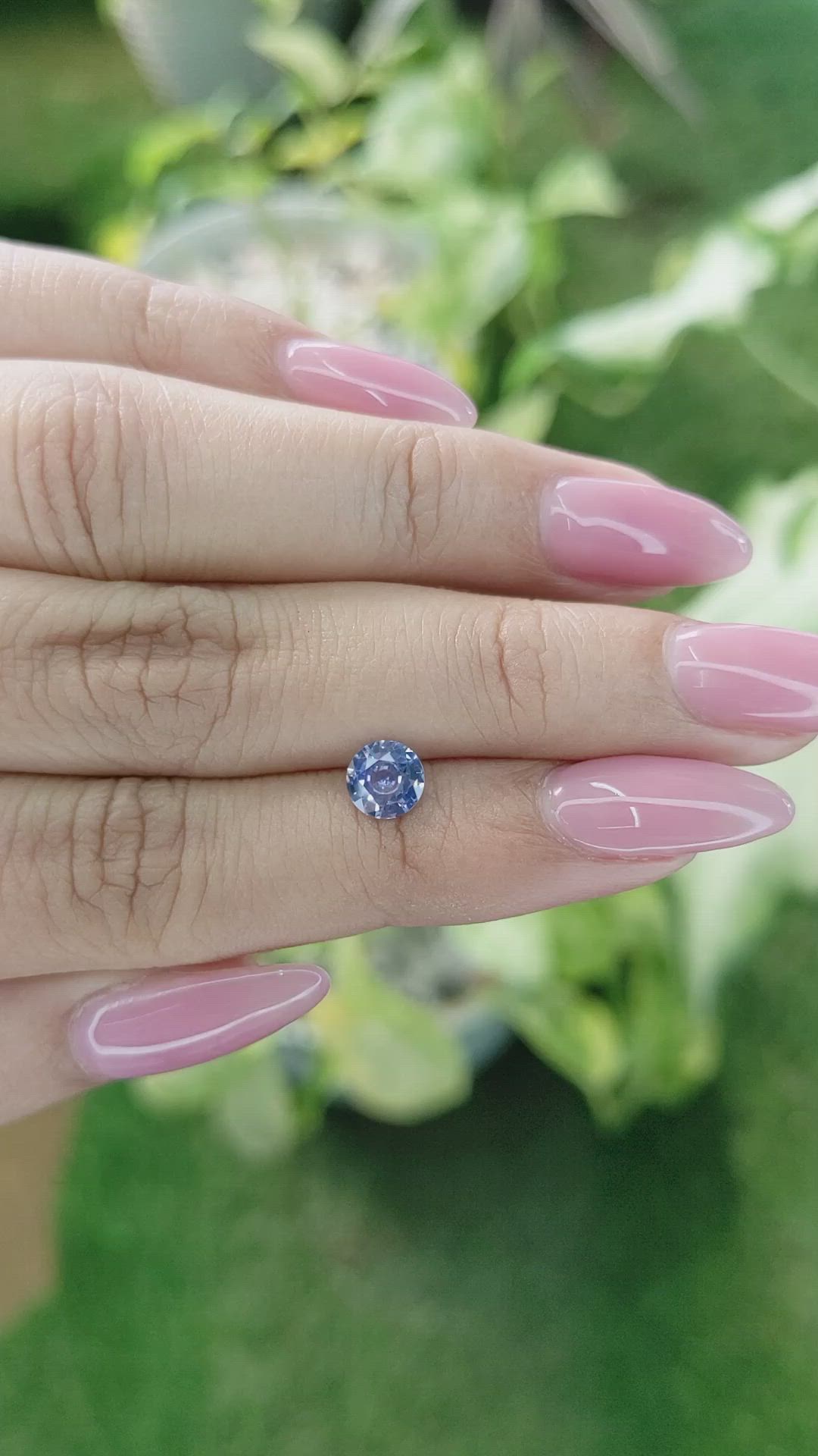 0.77 Ct. Blue Sapphire from Ceylon (Sri Lanka) Size Video