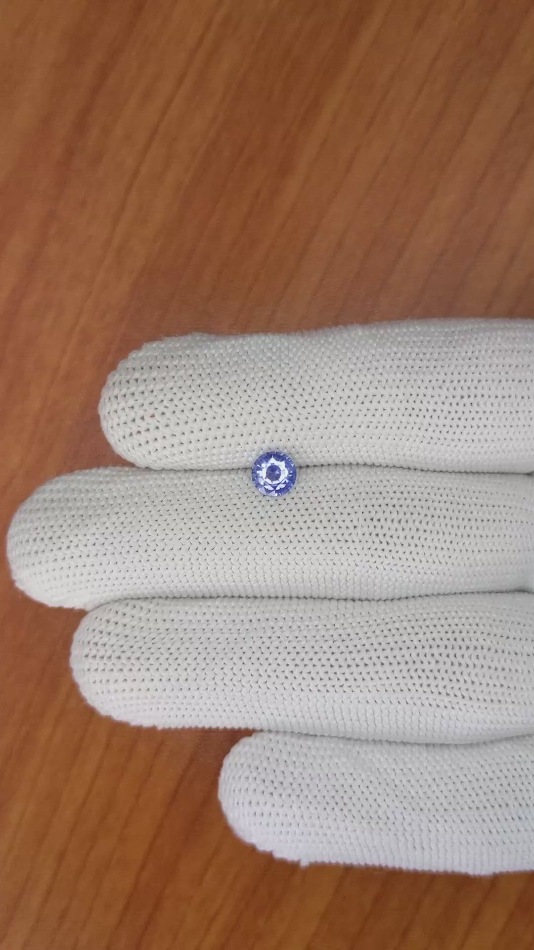 0.72 Ct. Blue Sapphire from Ceylon (Sri Lanka) Size Video