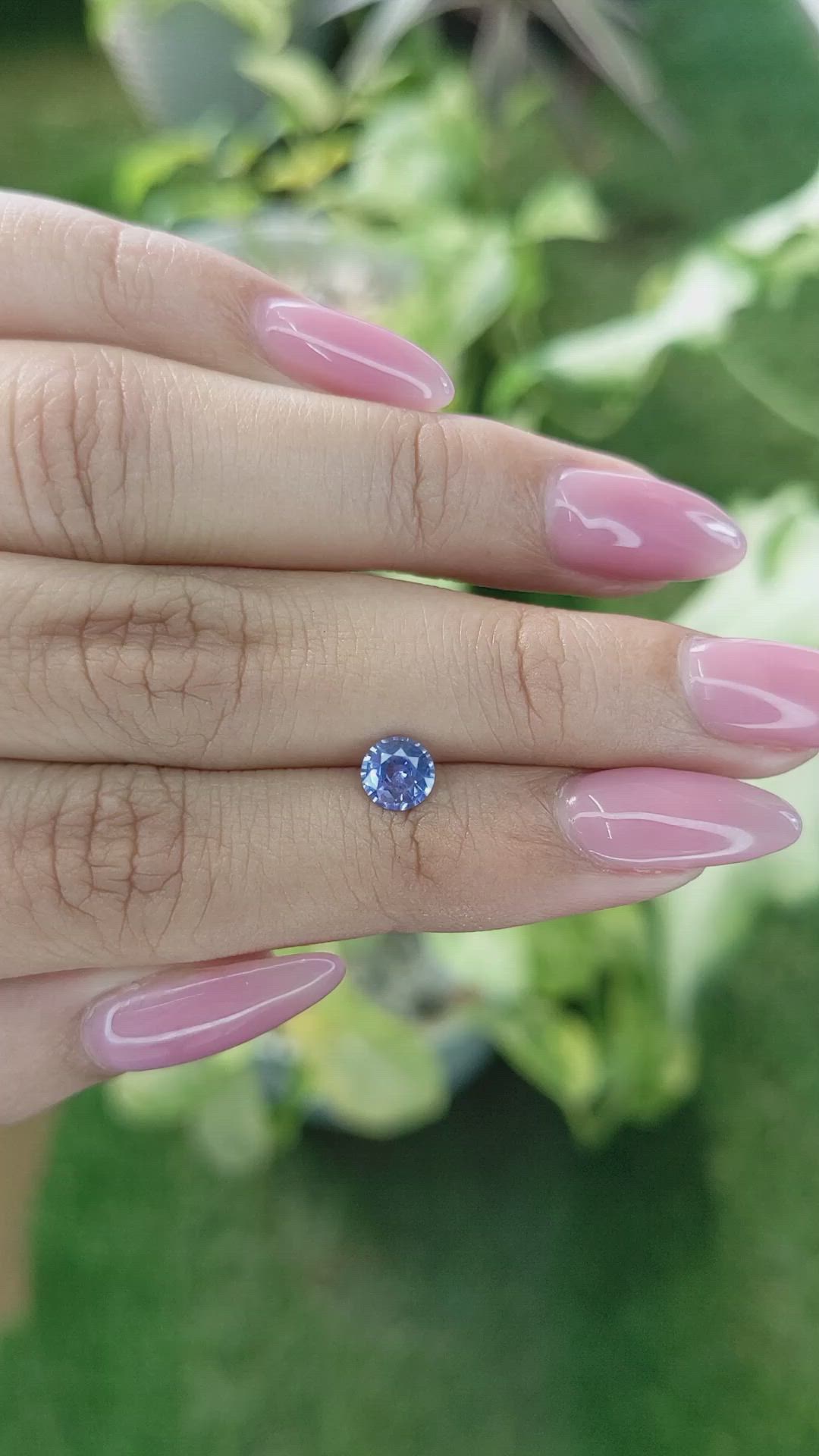 0.72 Ct. Blue Sapphire from Ceylon (Sri Lanka) Size Video