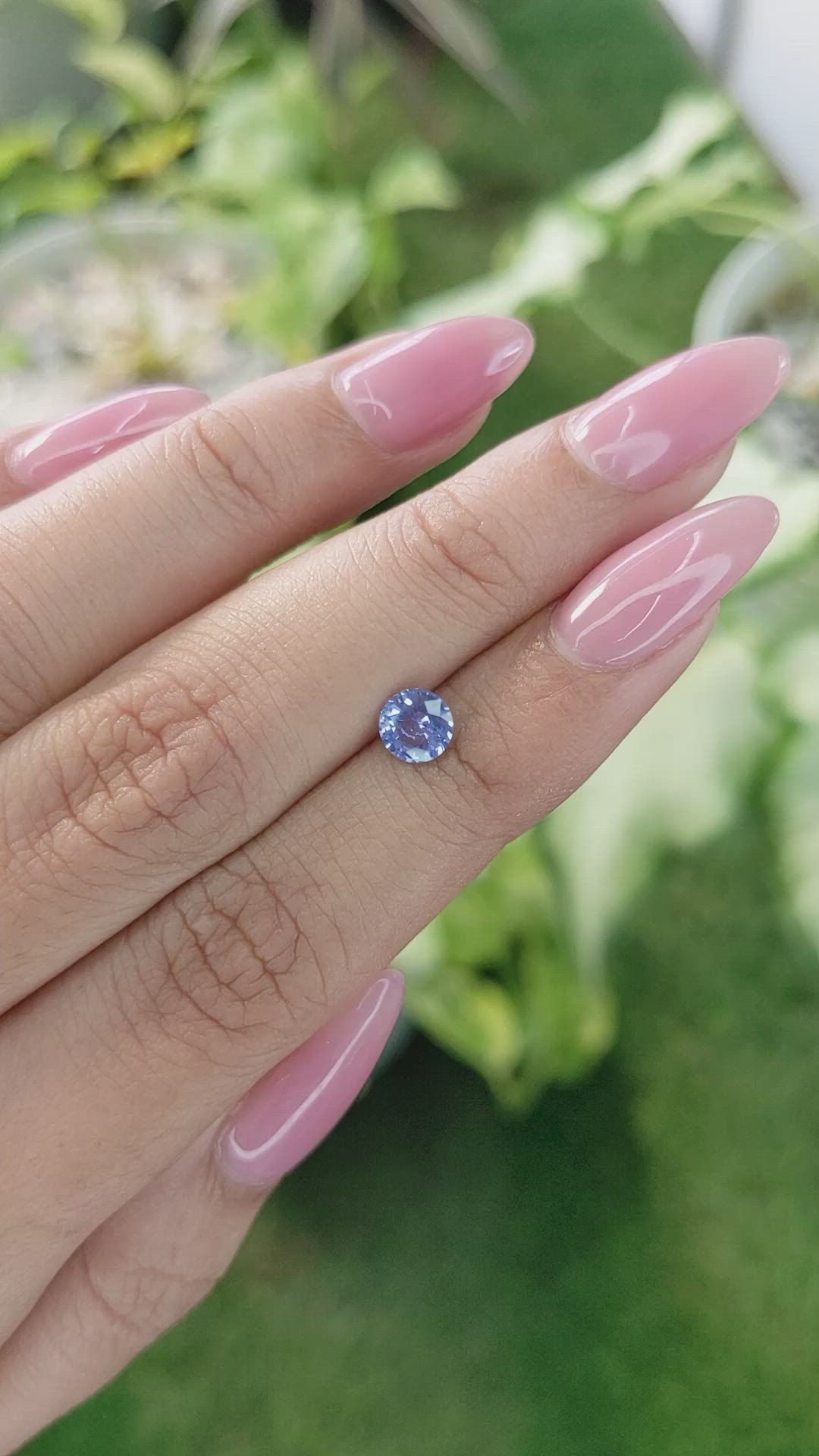 0.72 Ct. Blue Sapphire from Ceylon (Sri Lanka) Size Video