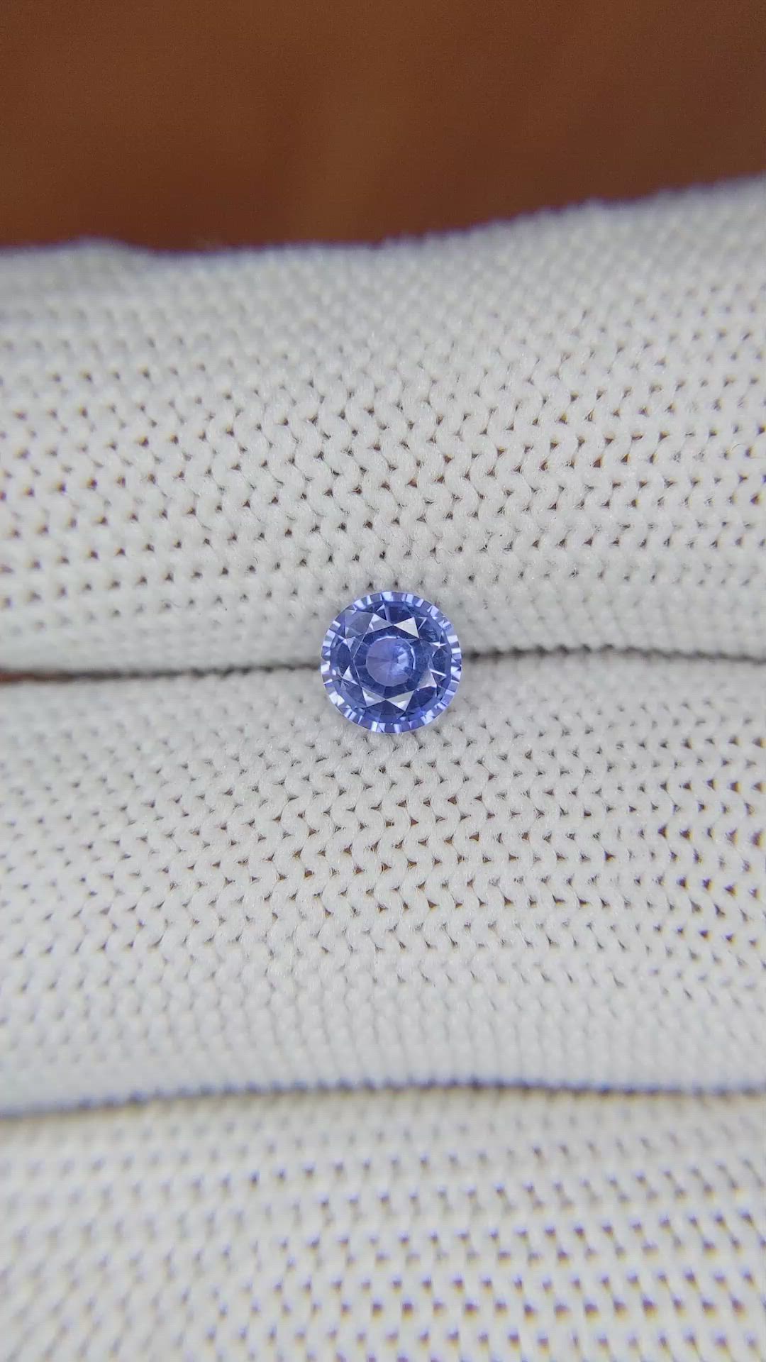 0.72 Ct. Blue Sapphire from Ceylon (Sri Lanka) Size Video