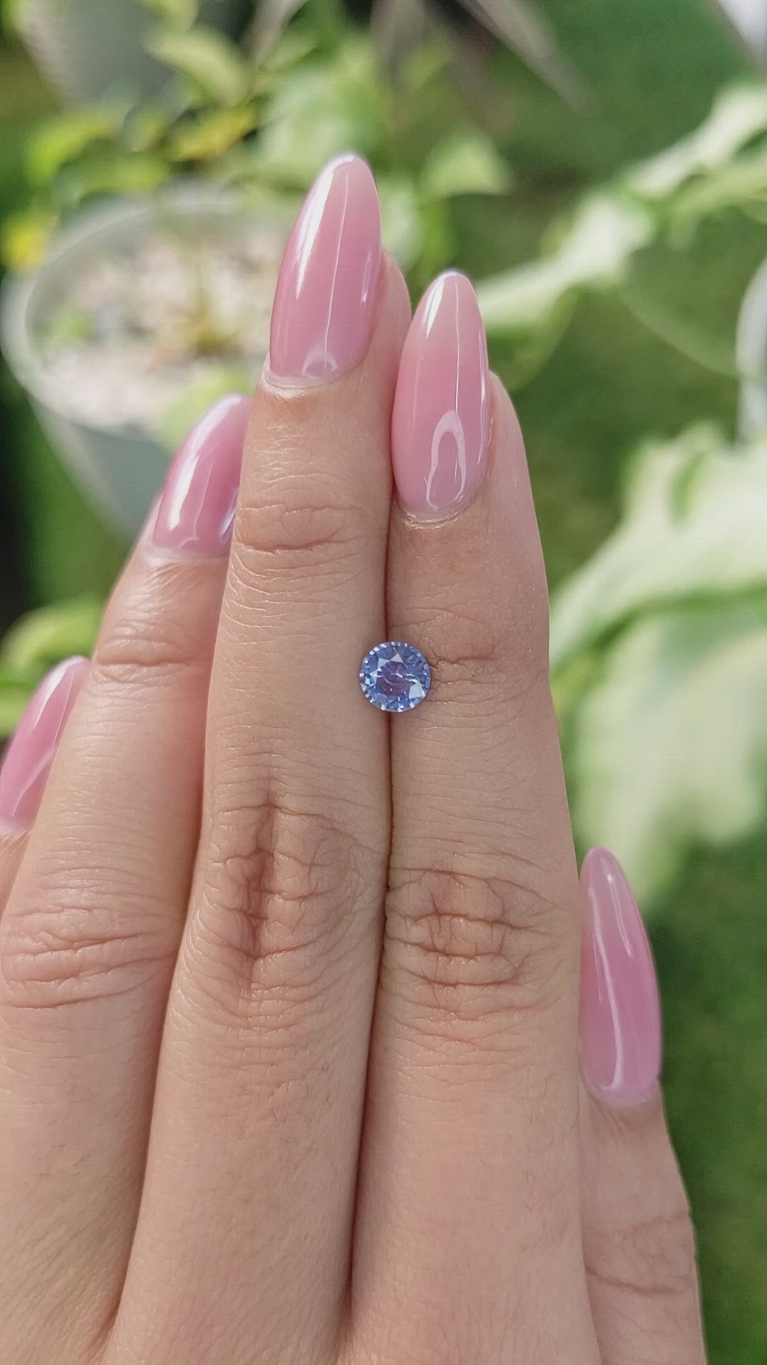 0.72 Ct. Blue Sapphire from Ceylon (Sri Lanka) Size Video