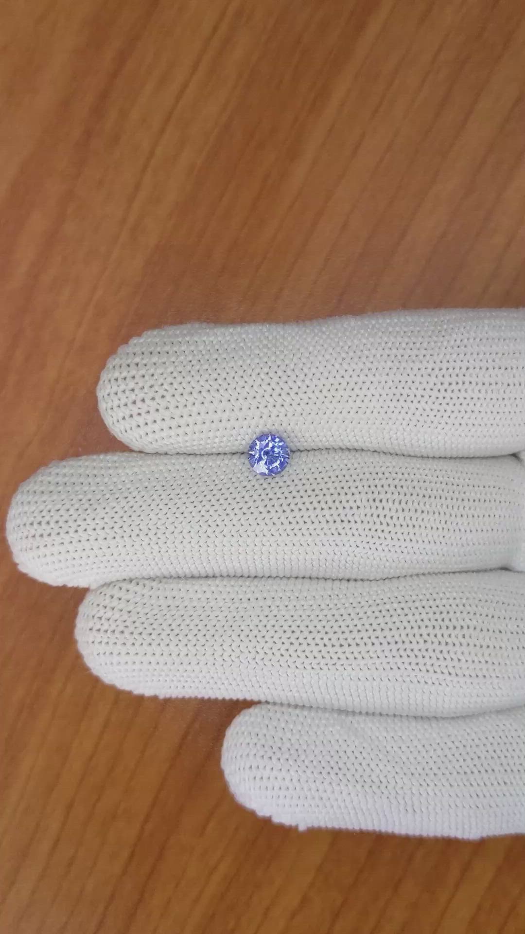 0.75 Ct. Blue Sapphire from Ceylon (Sri Lanka) Size Video