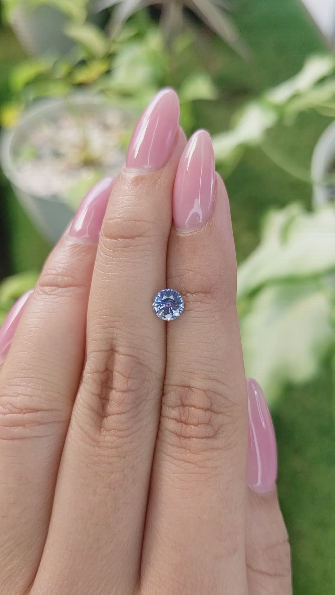 0.83 Ct. Blue Sapphire from Ceylon (Sri Lanka) Size Video