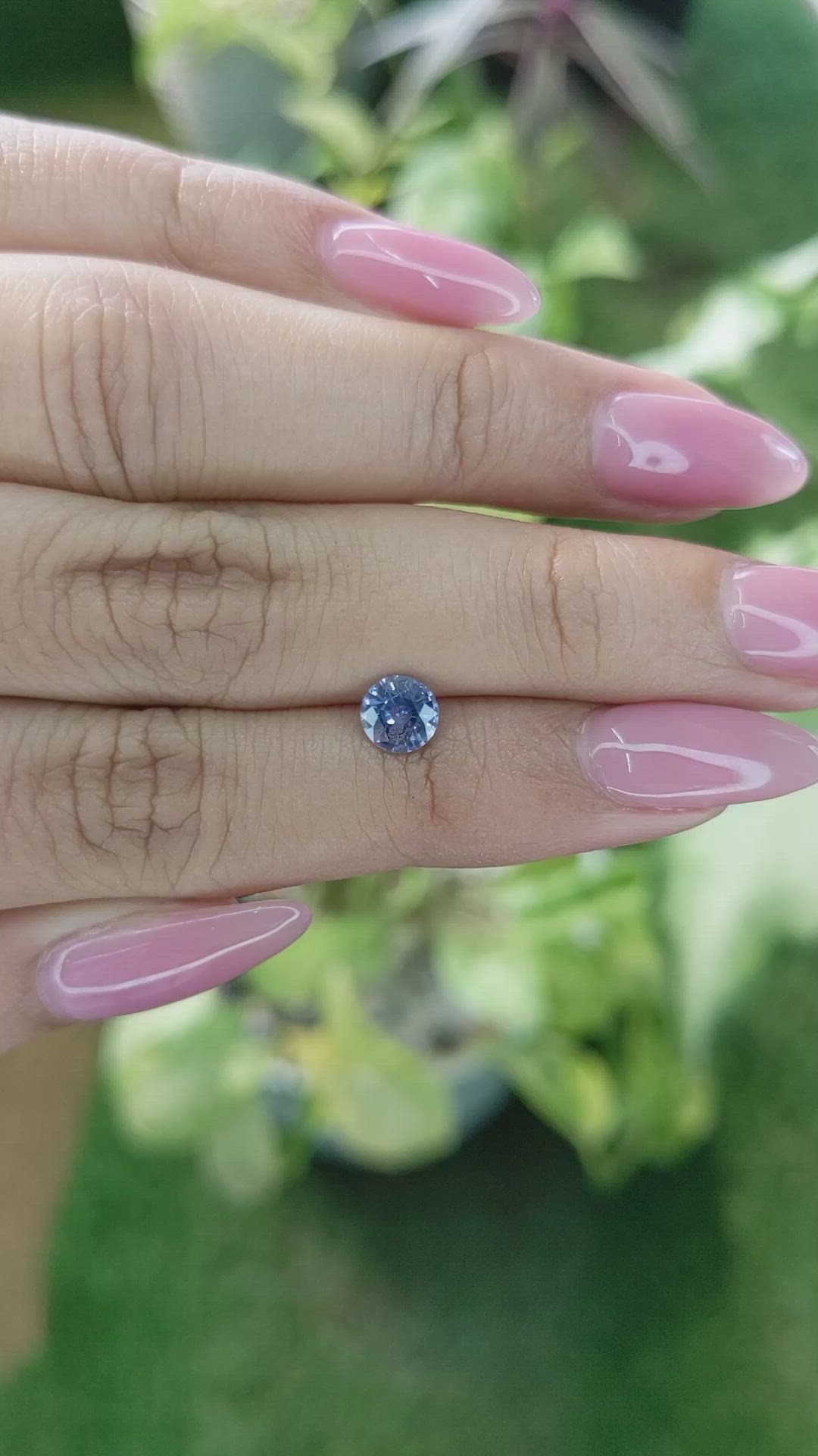 0.83 Ct. Blue Sapphire from Ceylon (Sri Lanka) Size Video