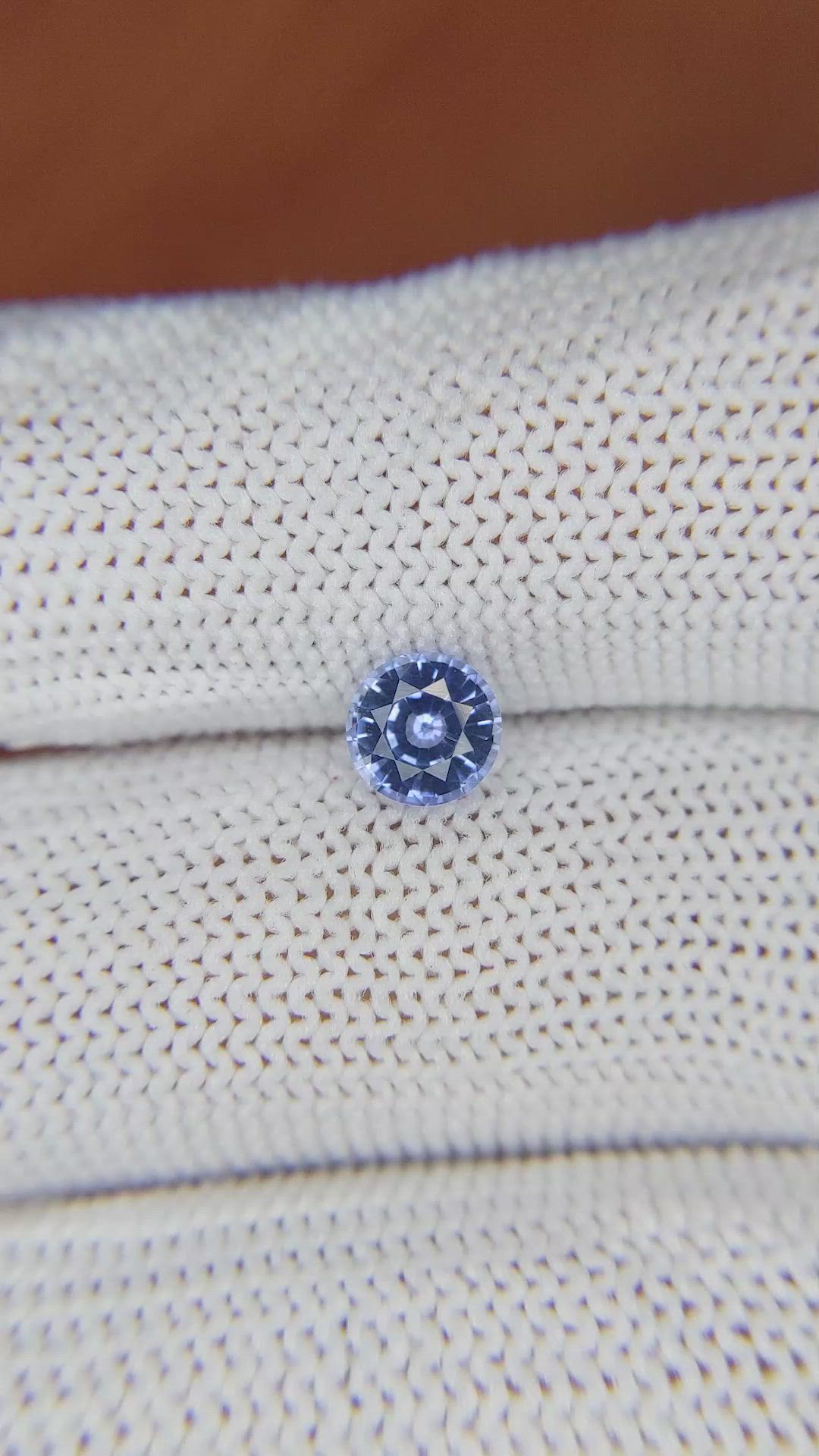 0.83 Ct. Blue Sapphire from Ceylon (Sri Lanka) Size Video