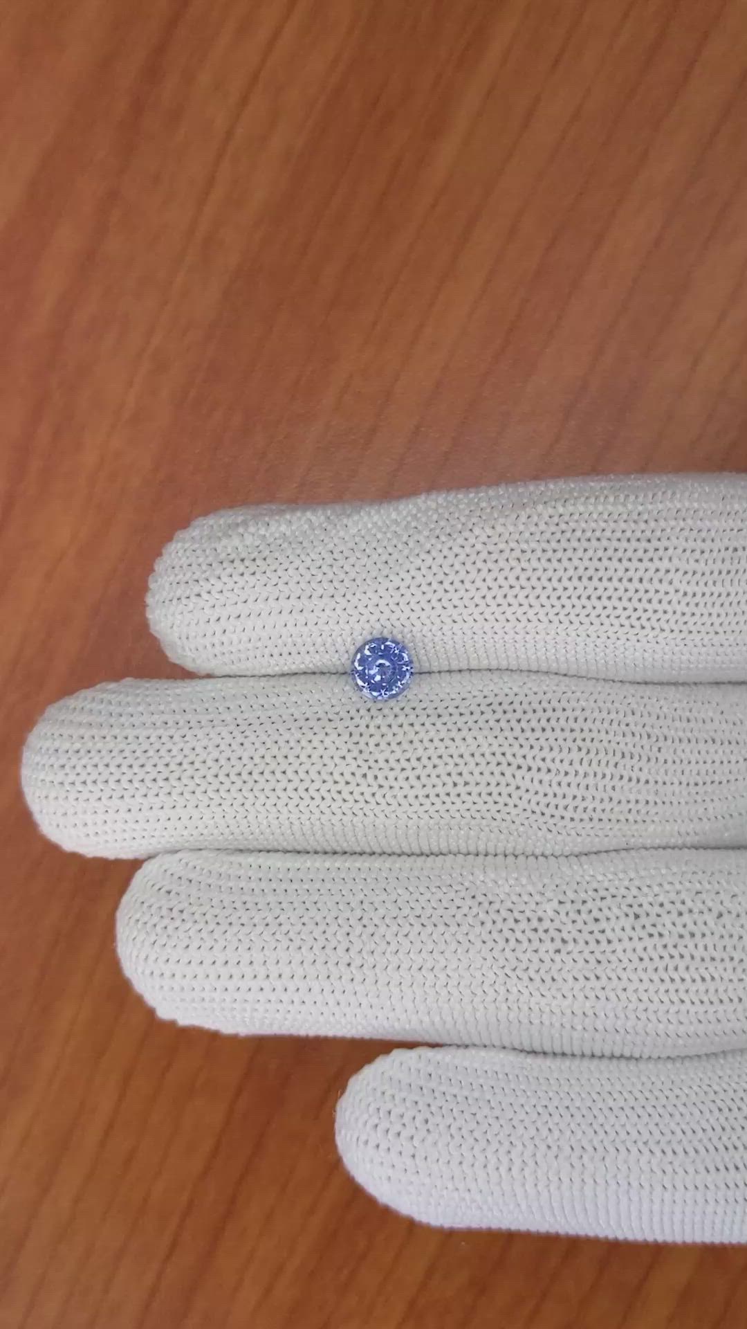 0.83 Ct. Blue Sapphire from Ceylon (Sri Lanka) Size Video